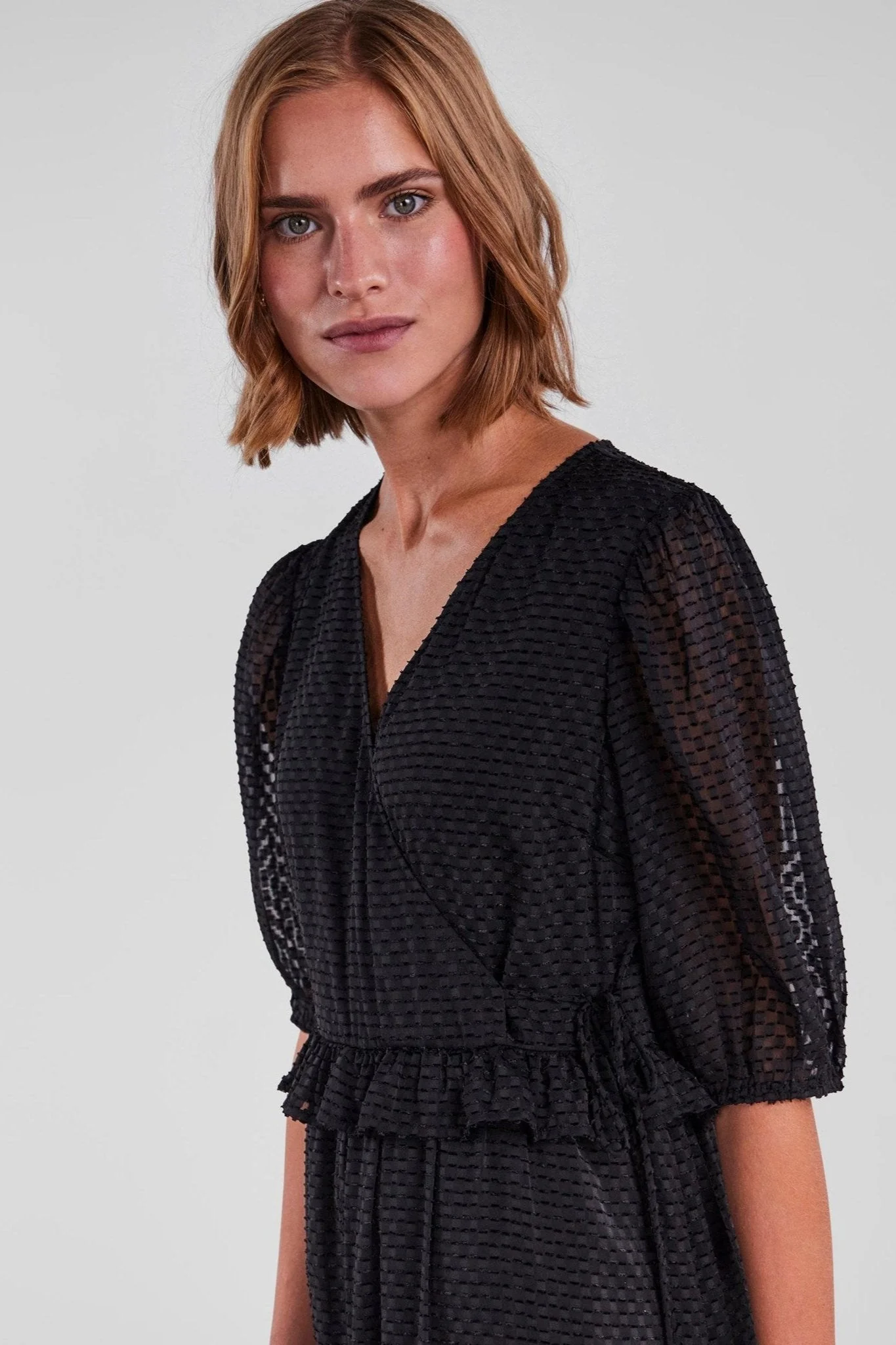 Agana Midi Kleid - schwarz - Image 2