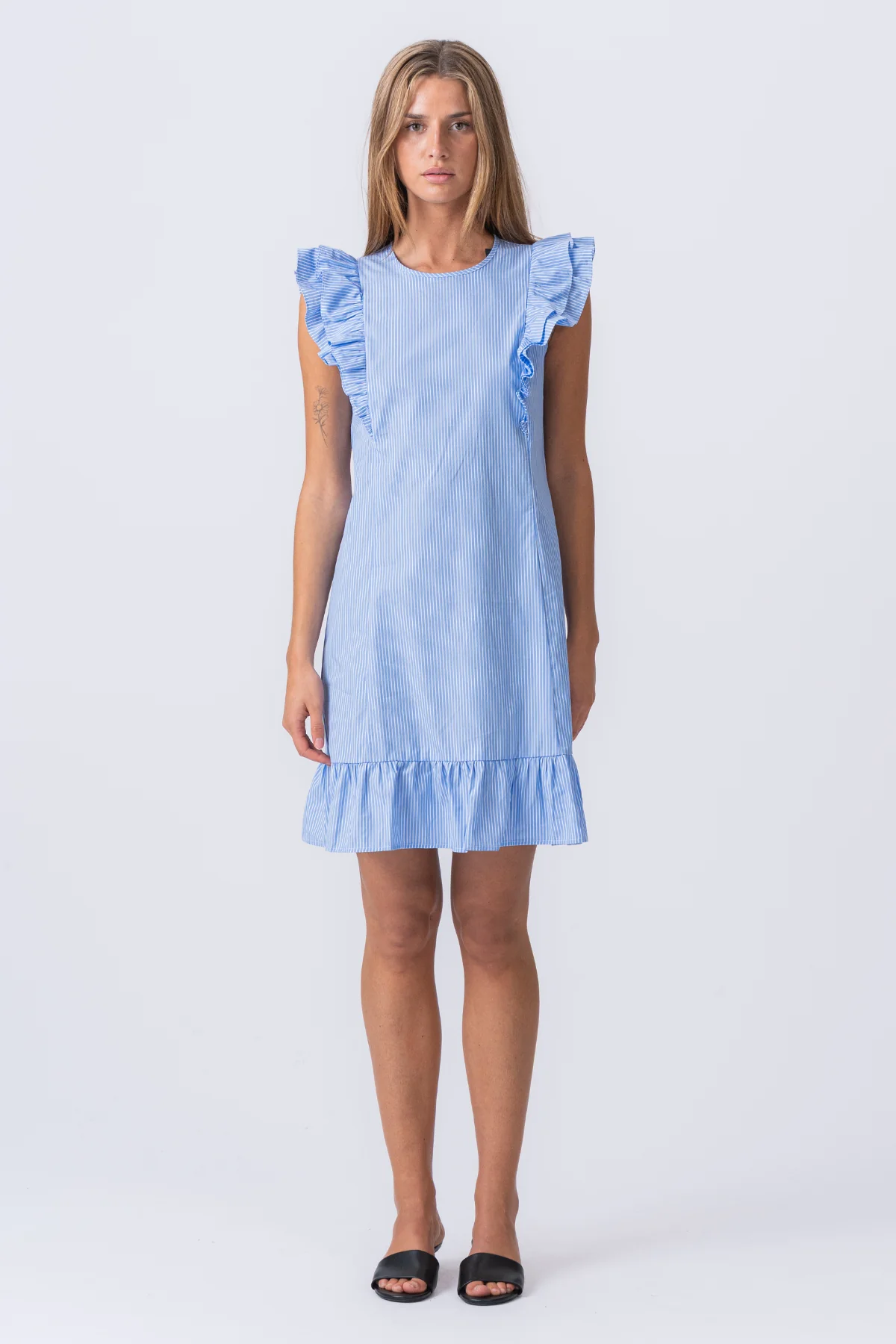Aila Kleid - kleiner Junge blau / weiß