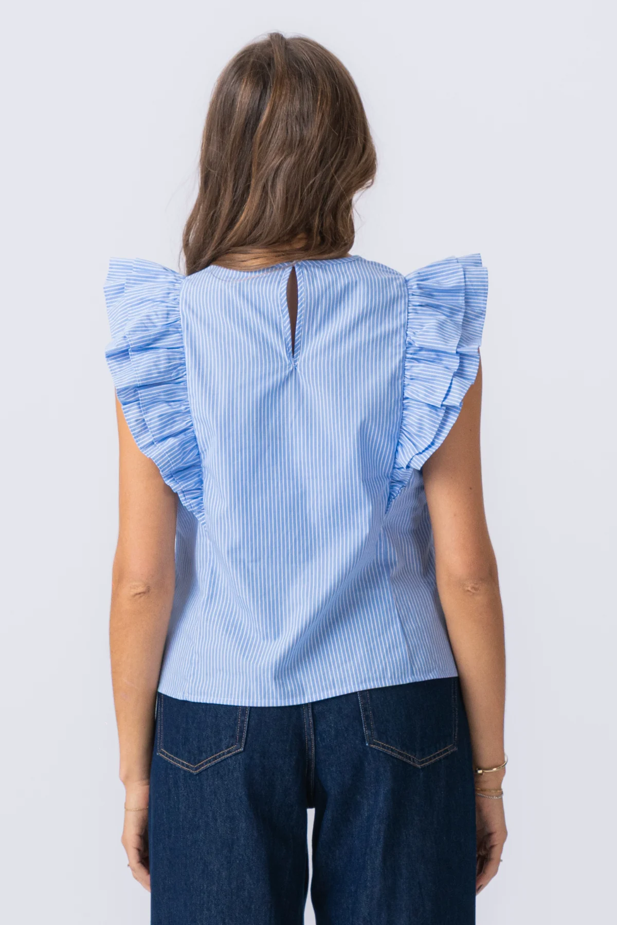 Aila Top - kleiner Junge blau / weiß - Image 3
