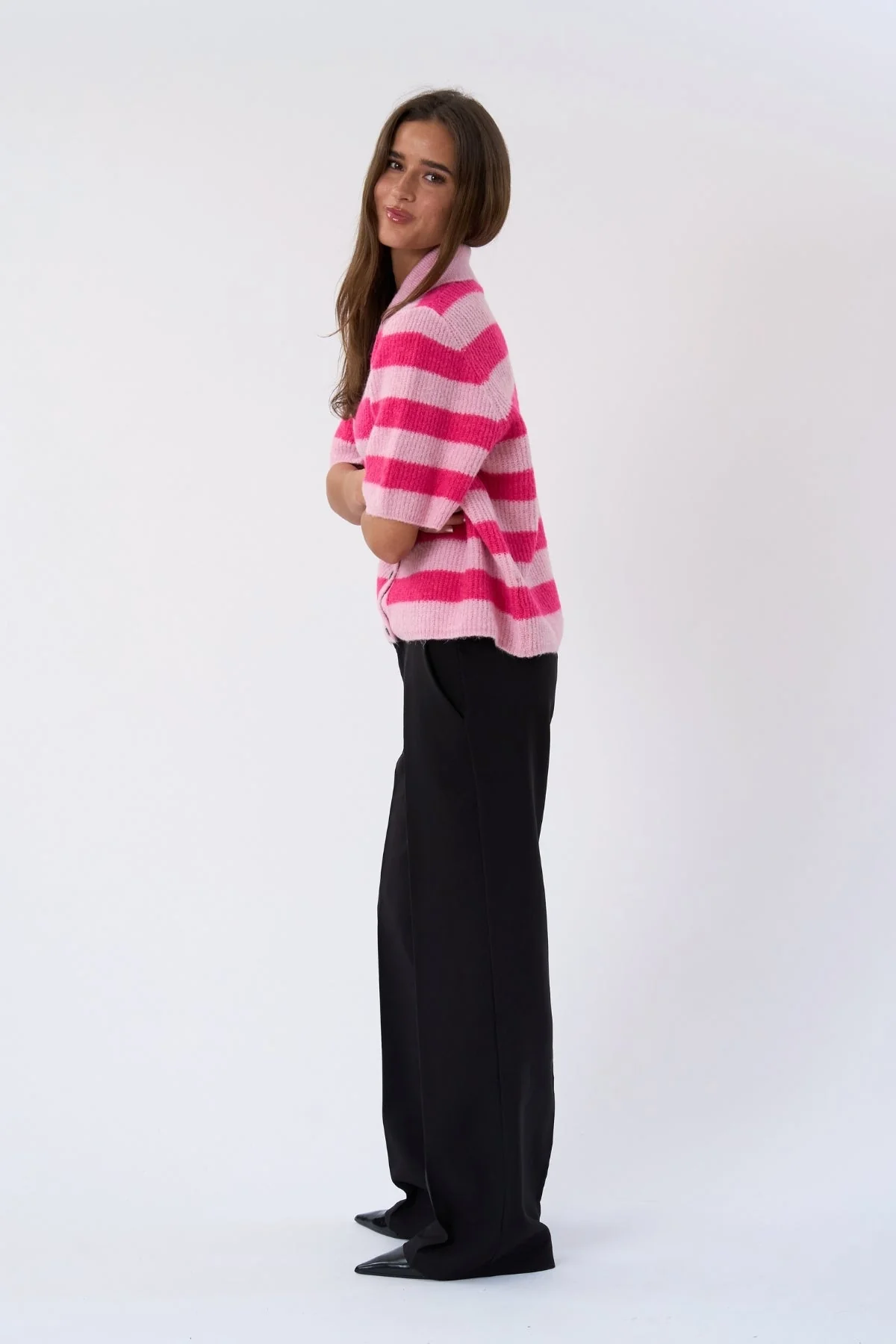 Alba Polo-Strick – Rosa/Fuxia - Image 3