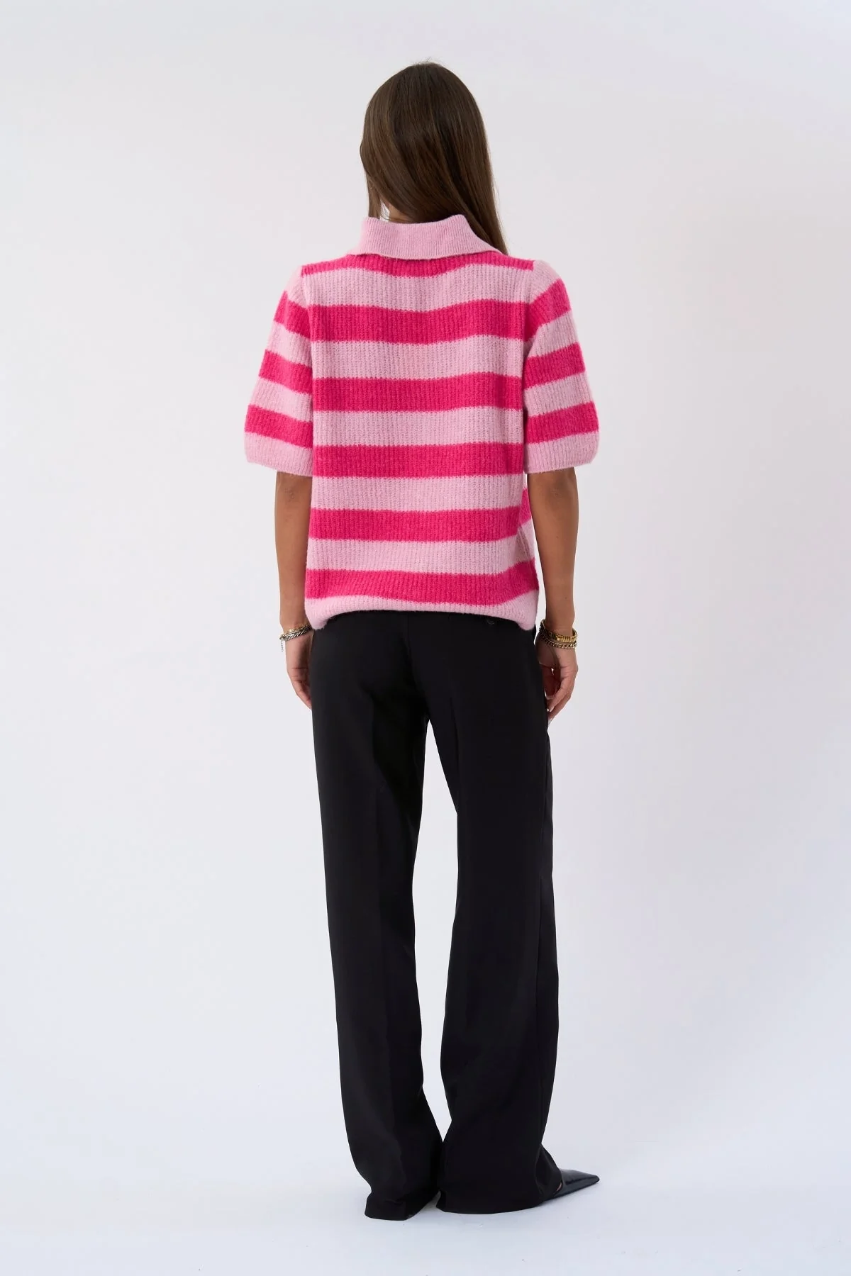 Alba Polo-Strick – Rosa/Fuxia - Image 4