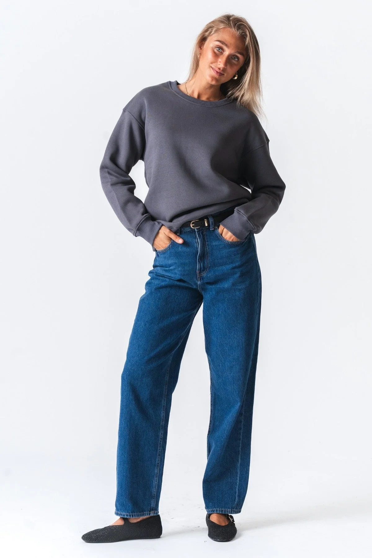 Alina Sweatshirt - Dunkelgrau - Image 3