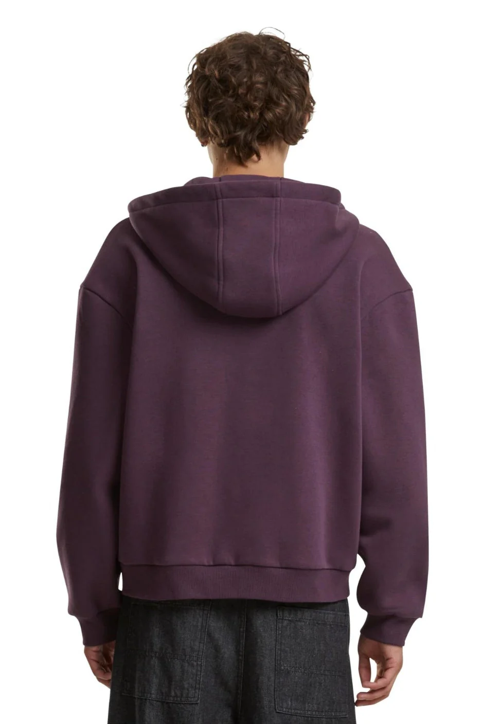 Alltags Reißverschluss Hoodie - lila - Image 2