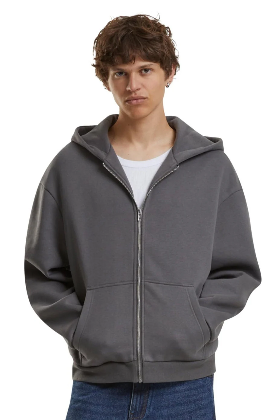 Alltags Reißverschluss Hoodie - Magnet