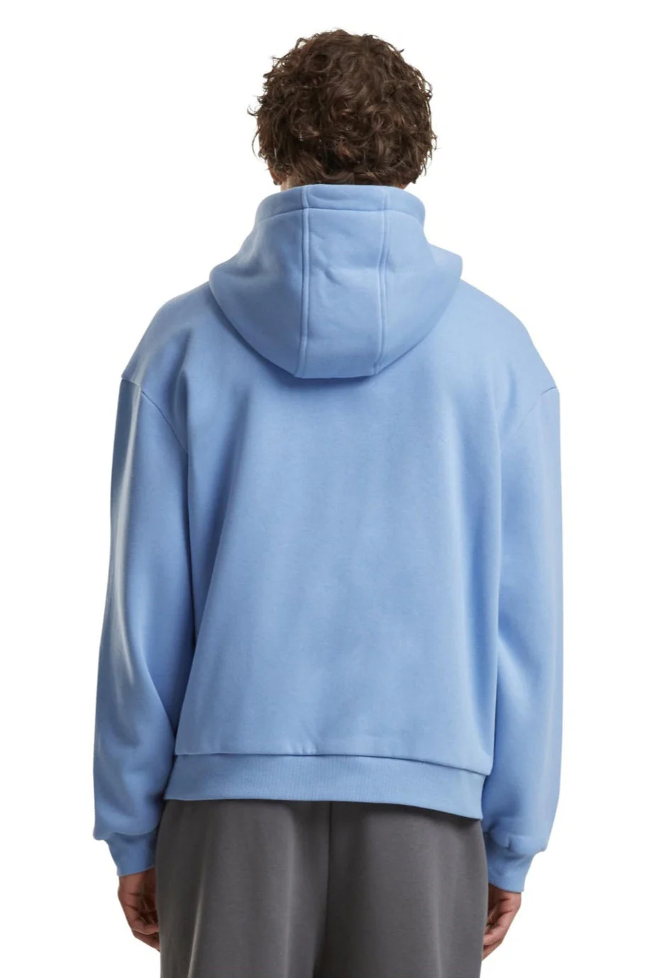 Alltags Reißverschluss Hoodie - Puderblau - Image 2
