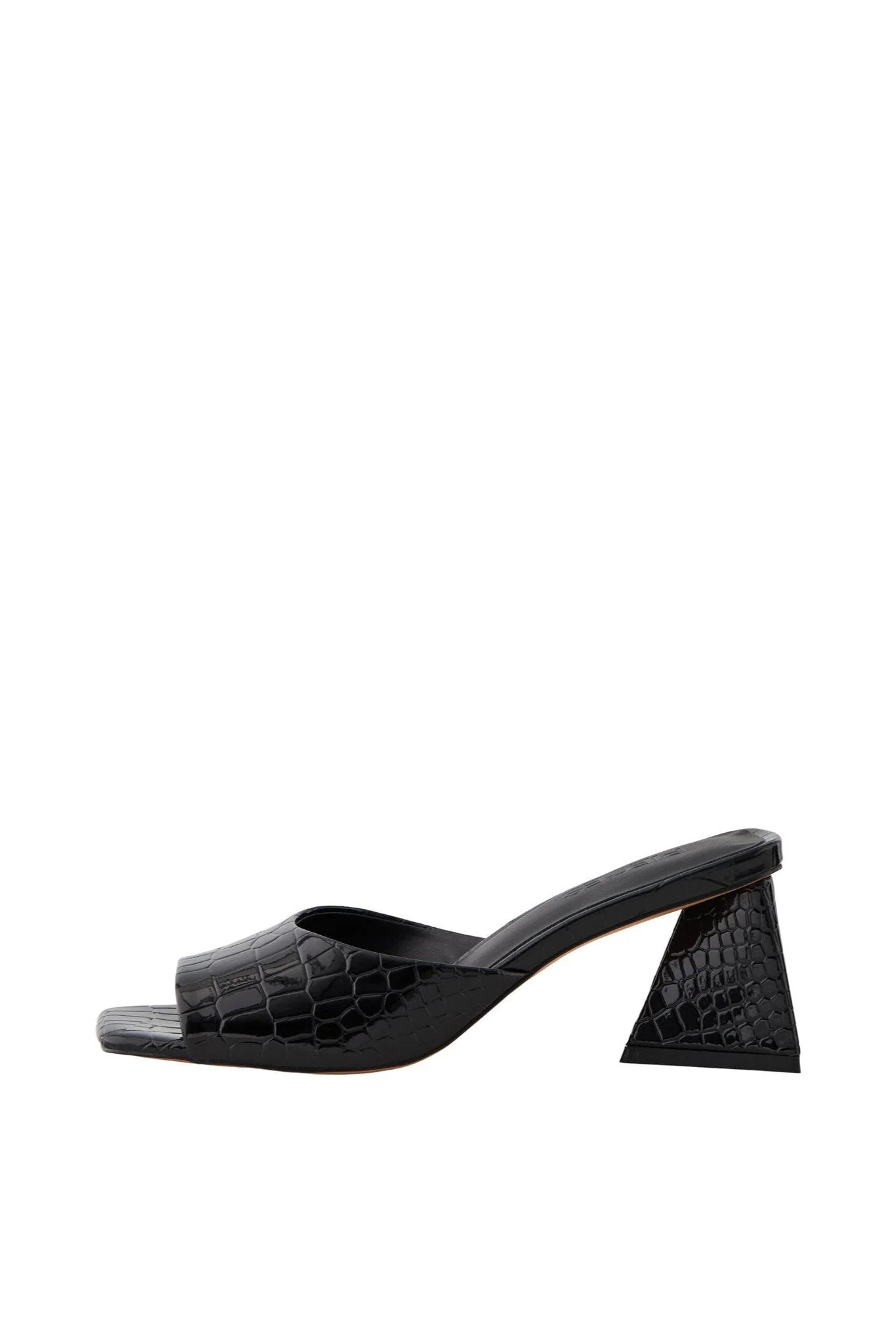 Anlise Croco Sandale - Schwarz