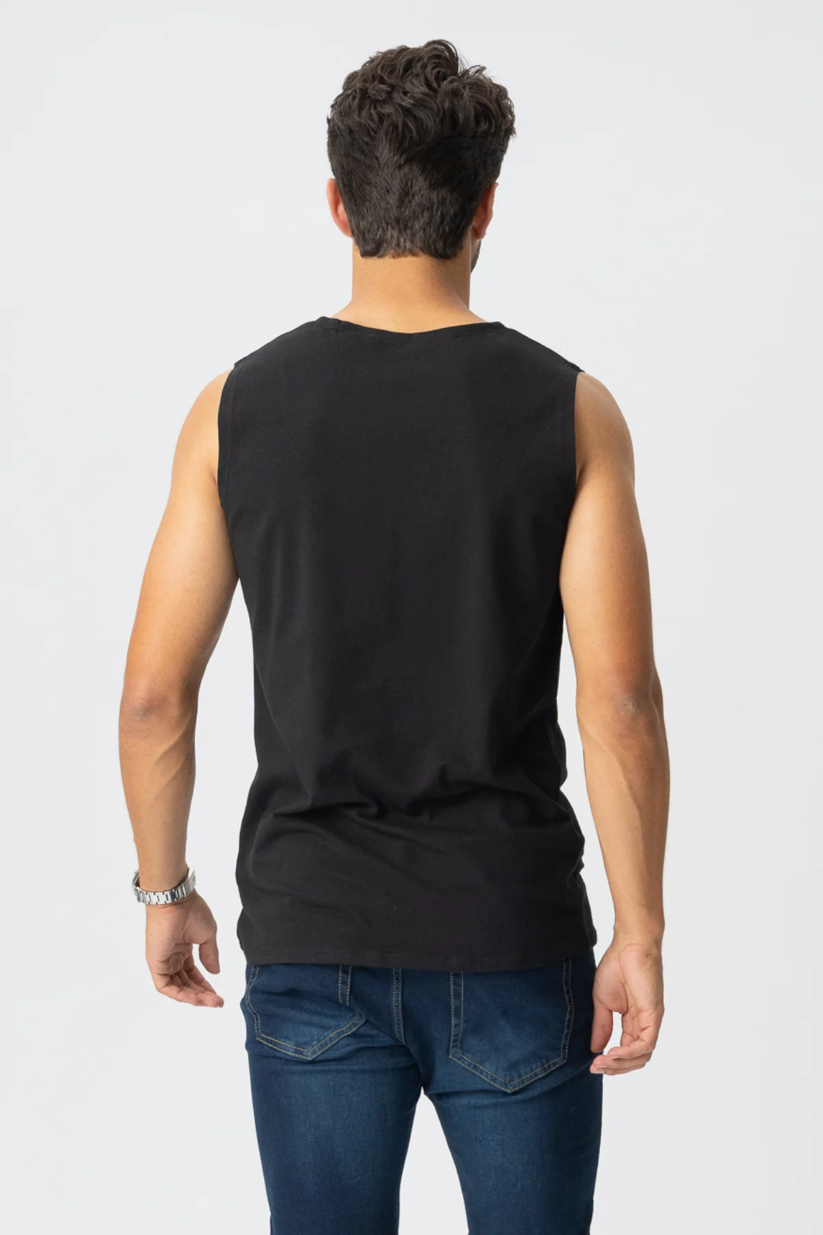 Ärmelloses Tee - schwarz - Image 2