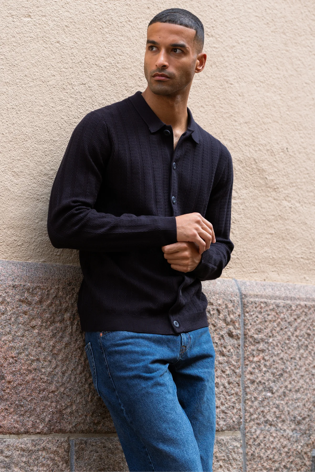 Arthur Strick -Strickjacke - Dark Navy - Image 4