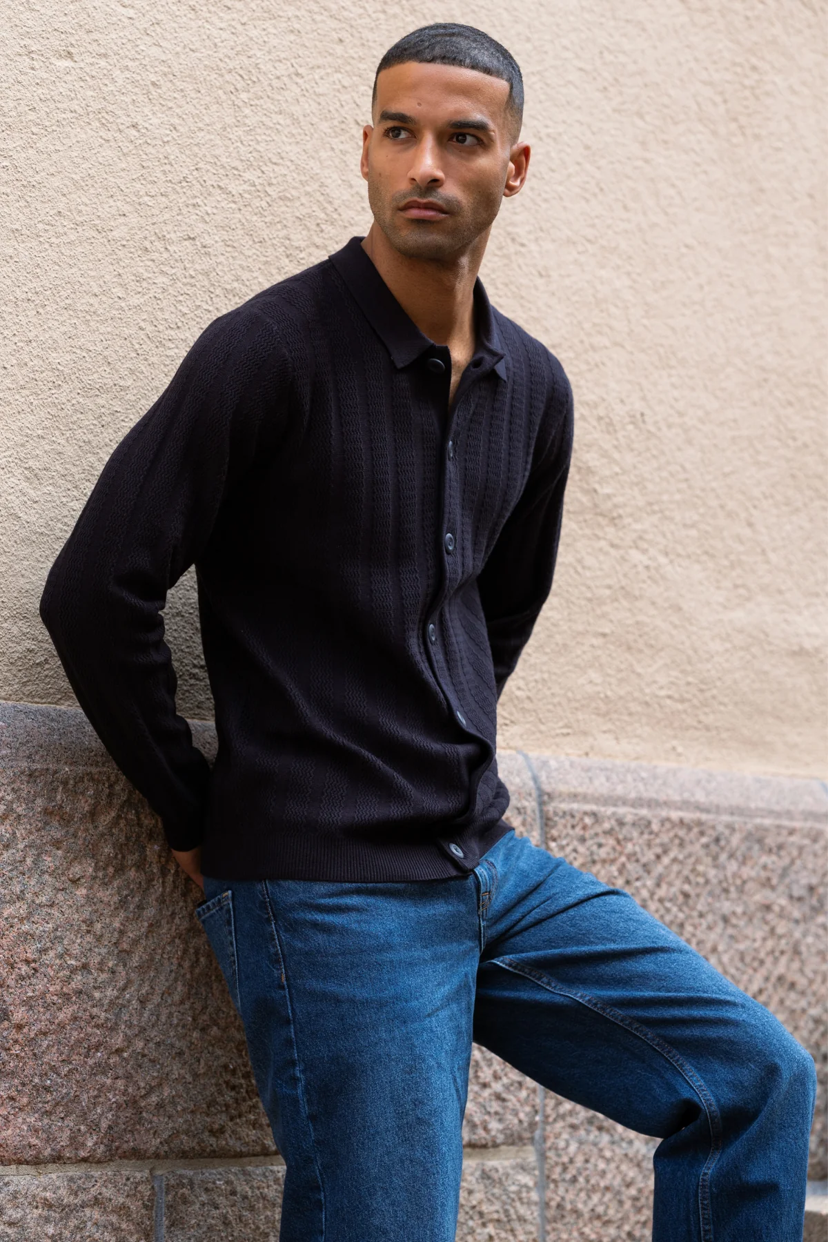 Arthur Strick -Strickjacke - Dark Navy - Image 5
