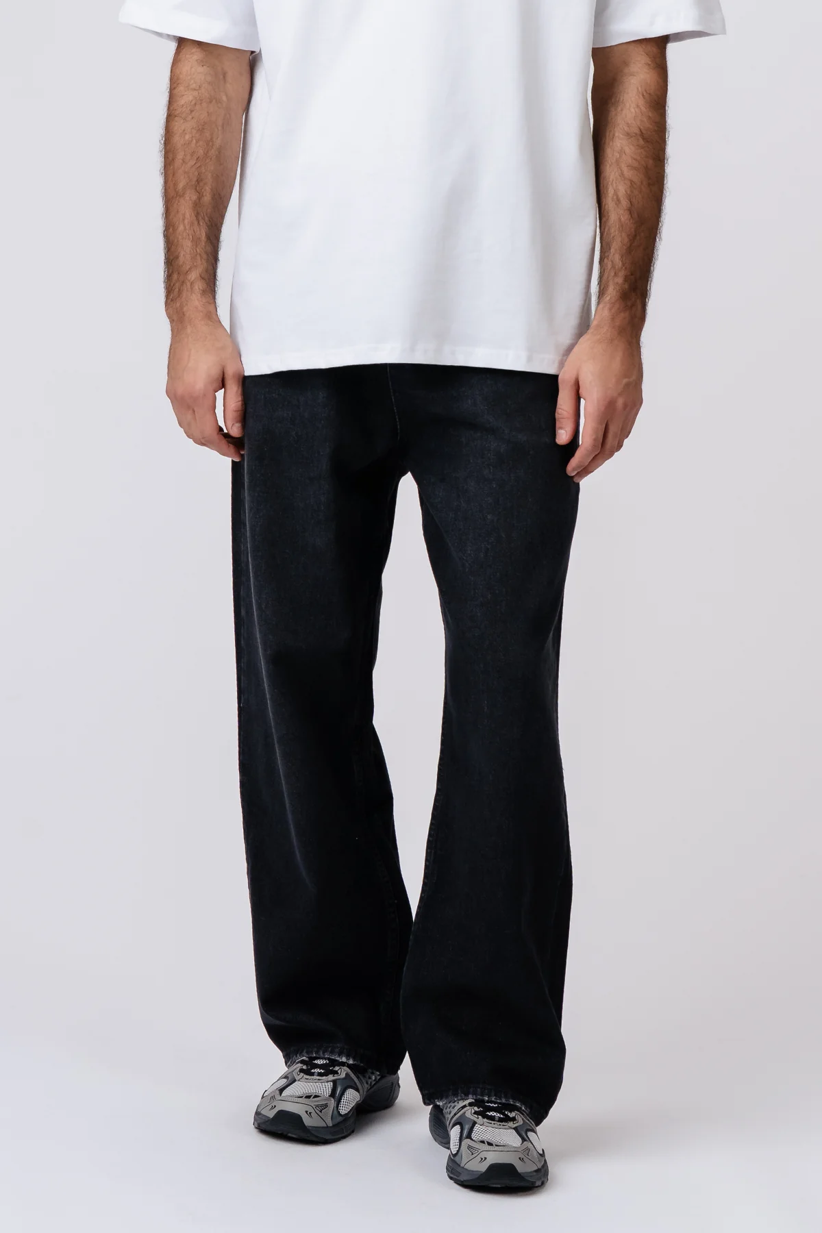 Baggy-Jeans - Schwarz