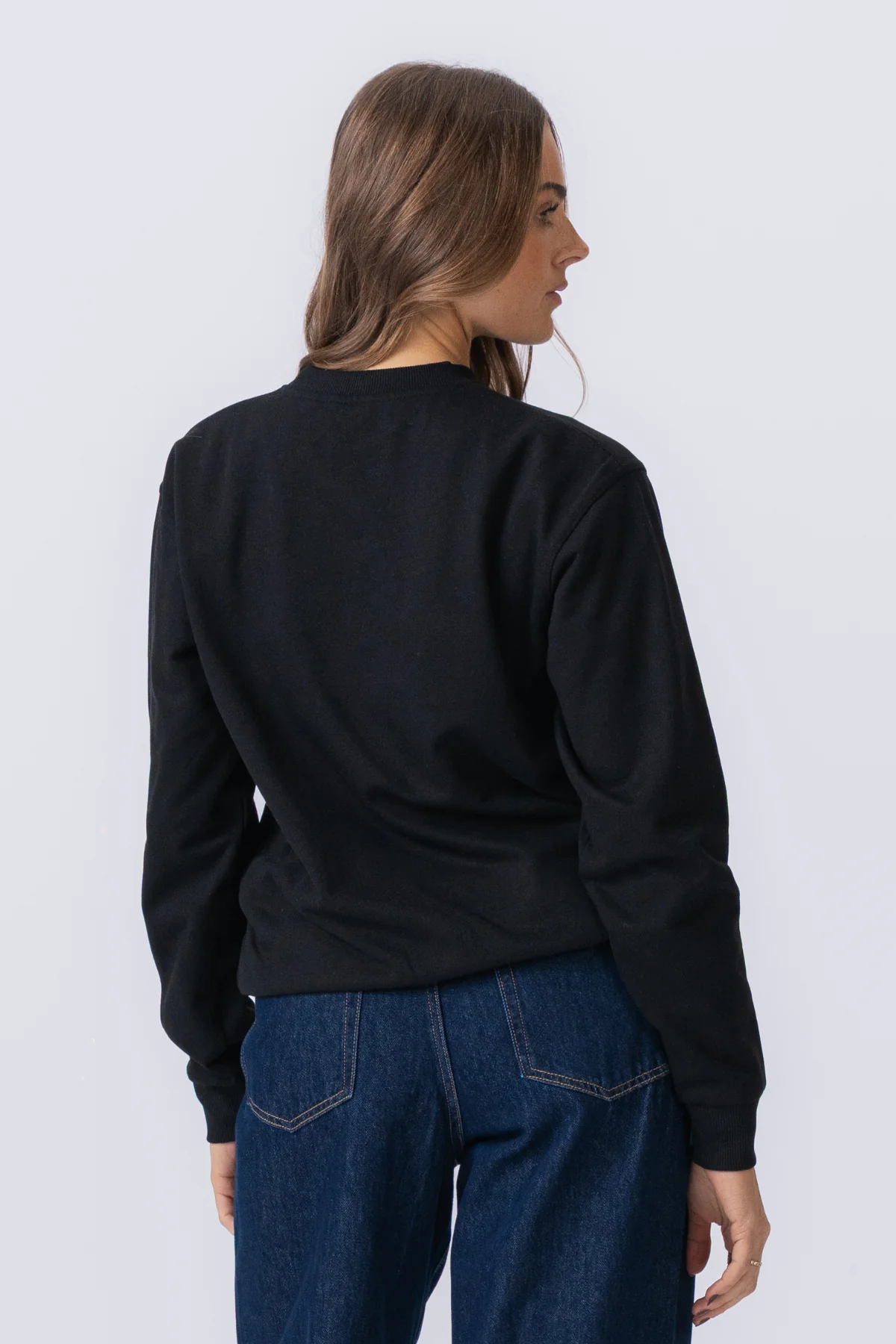 Basic Crewneck - schwarz (Damen) - Image 5