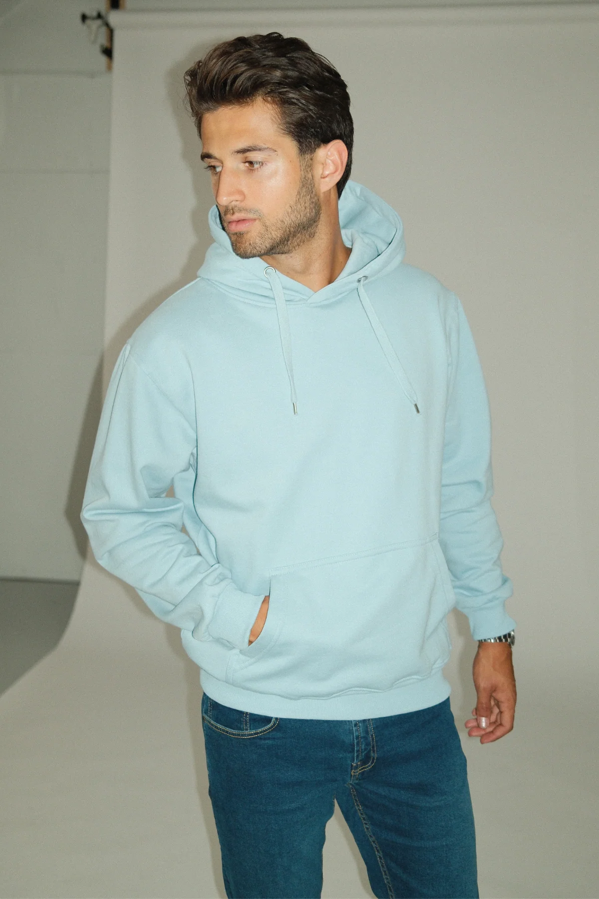 Basic Hoodie - Sky Blue - Image 4