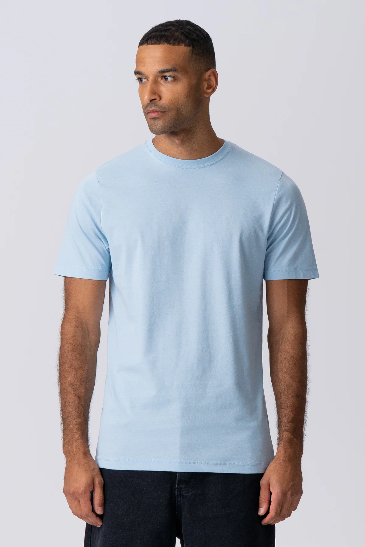 Basic T-Shirt - Hellblau - Image 3