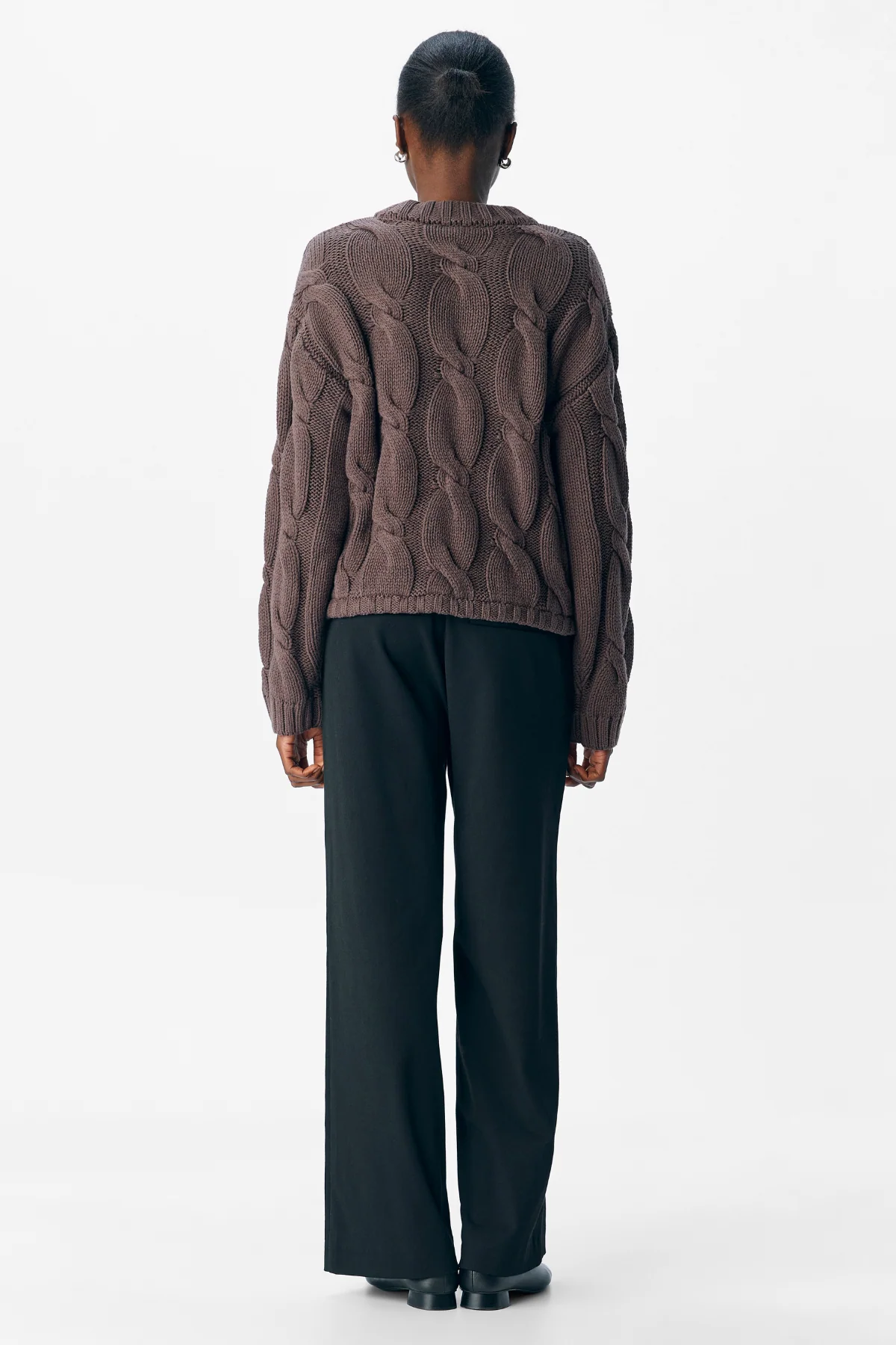 Bay Strick Pullover - Dichtungbraun - Image 4