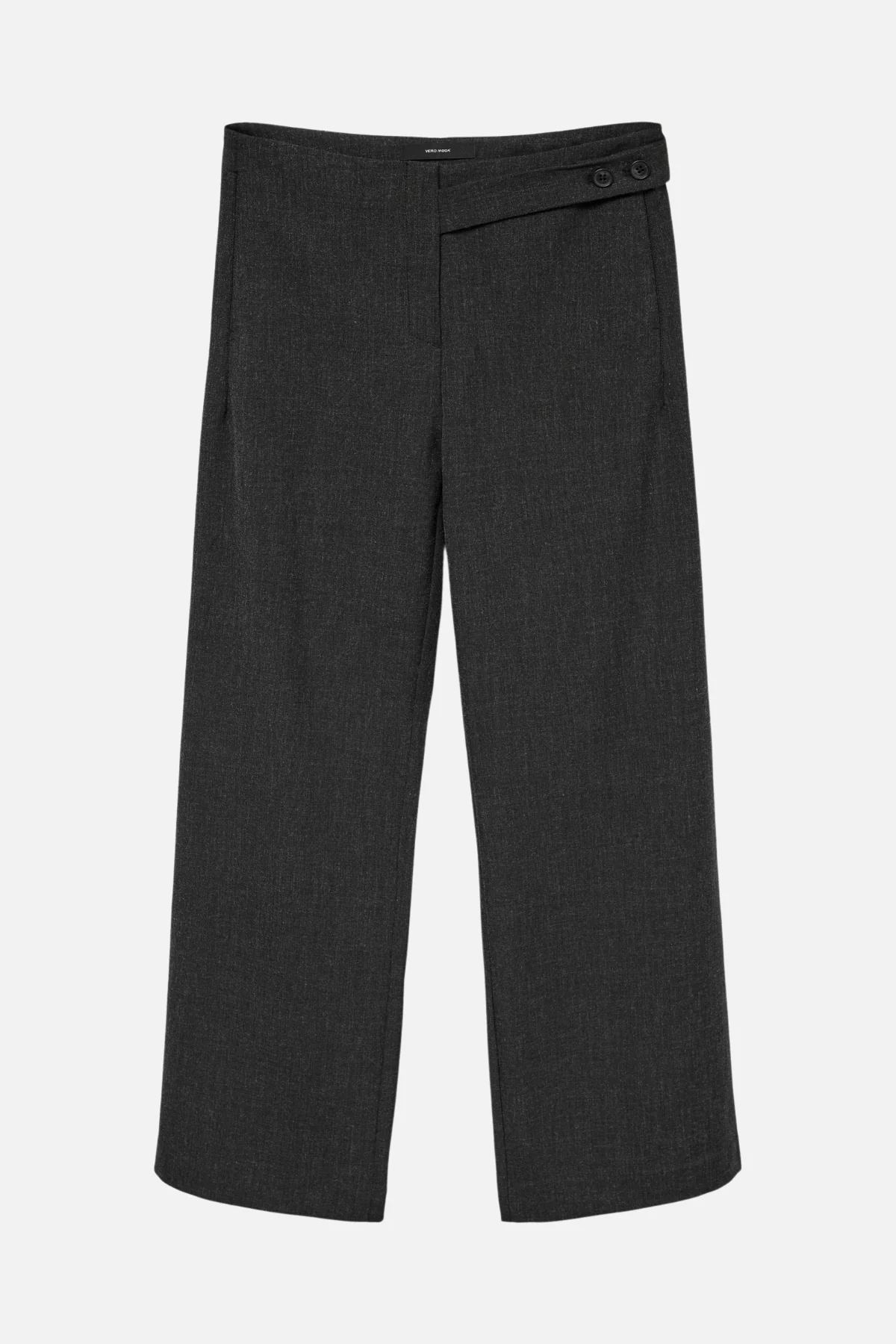 Bestie Wide Gurt Pant - dunkelgraue Melange