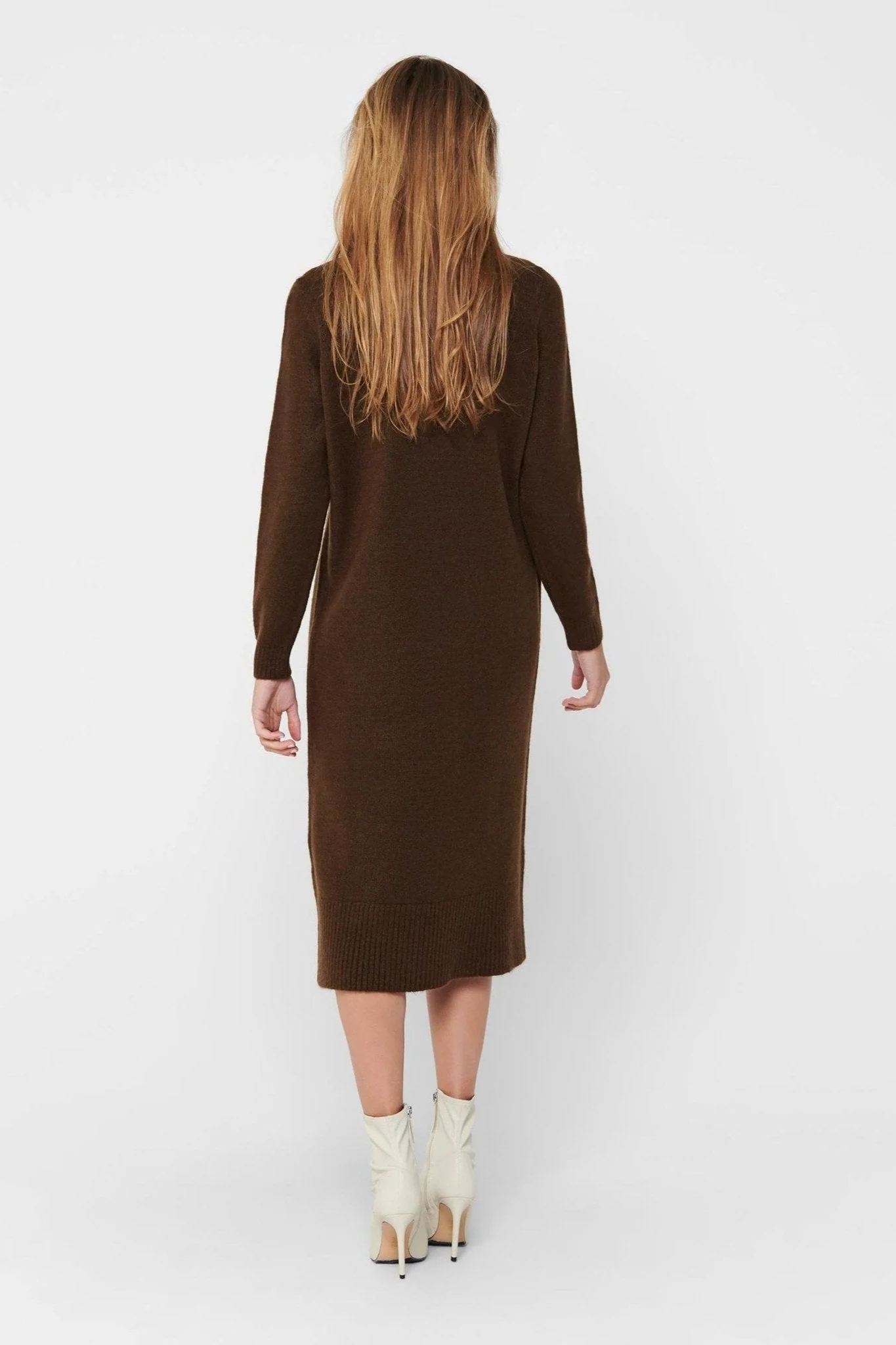 Brandie Roll Neck Dress - Chicorée Kaffee - Image 4