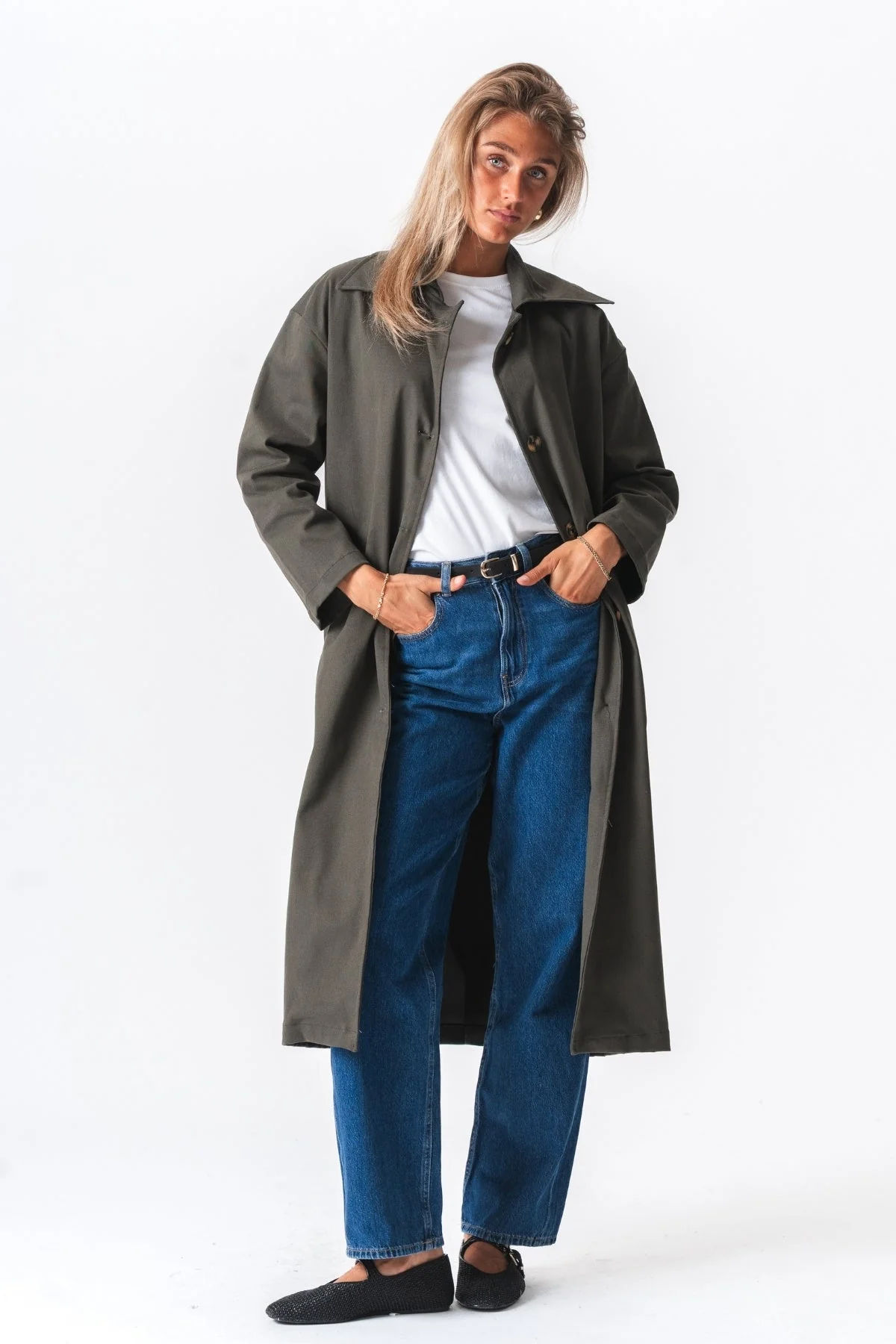 Carla Trenchcoat - Olive