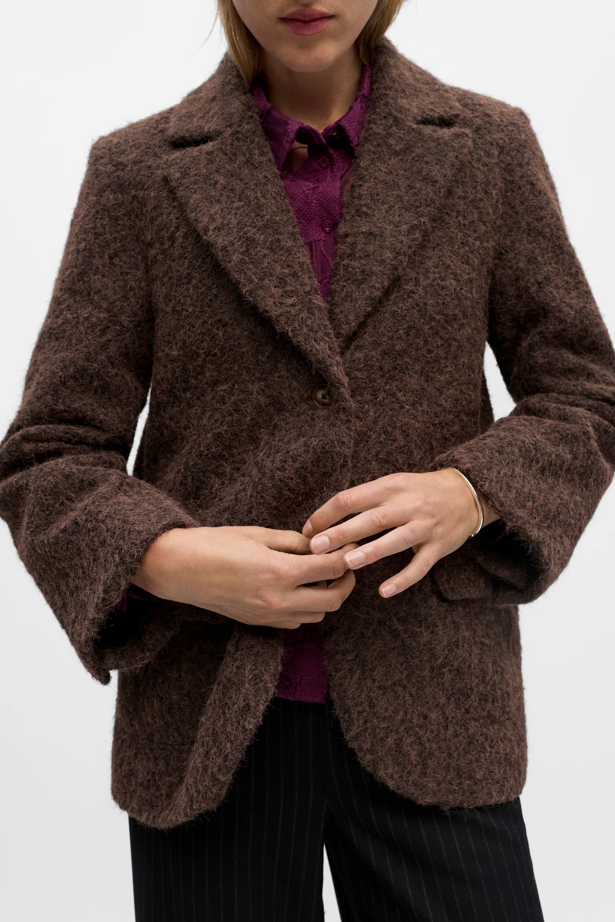 Celina l/s lo Jacke - Seal Braun - Image 4
