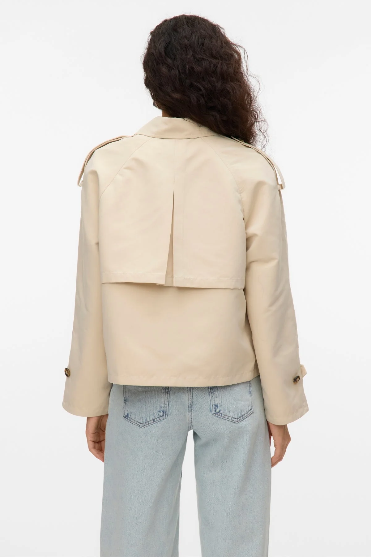 Chloe Kurzer Trenchcoat – Haferflocken - Image 5