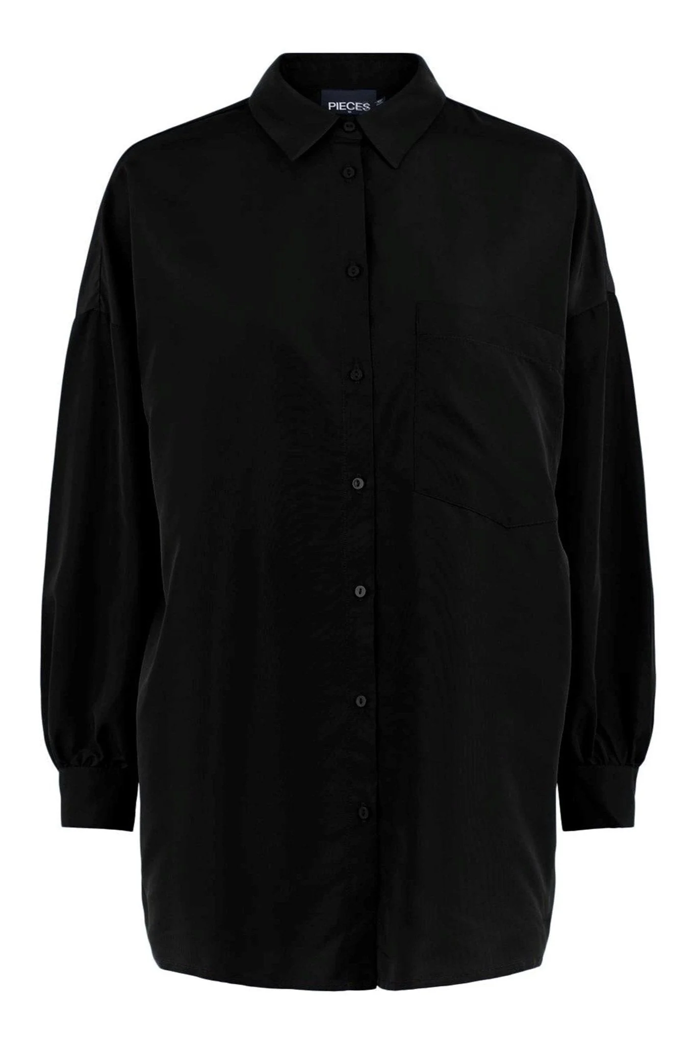 Chrilina Oversized Hemd - schwarz