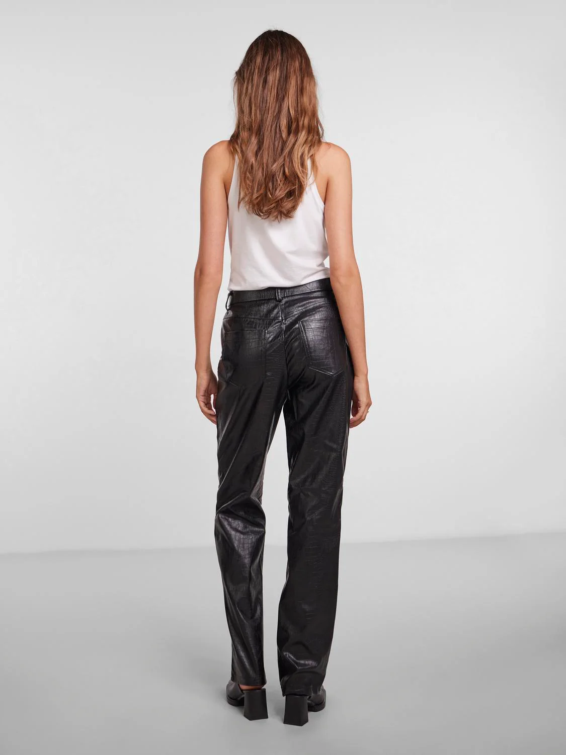 Croco Pants - Schwarz - Image 3