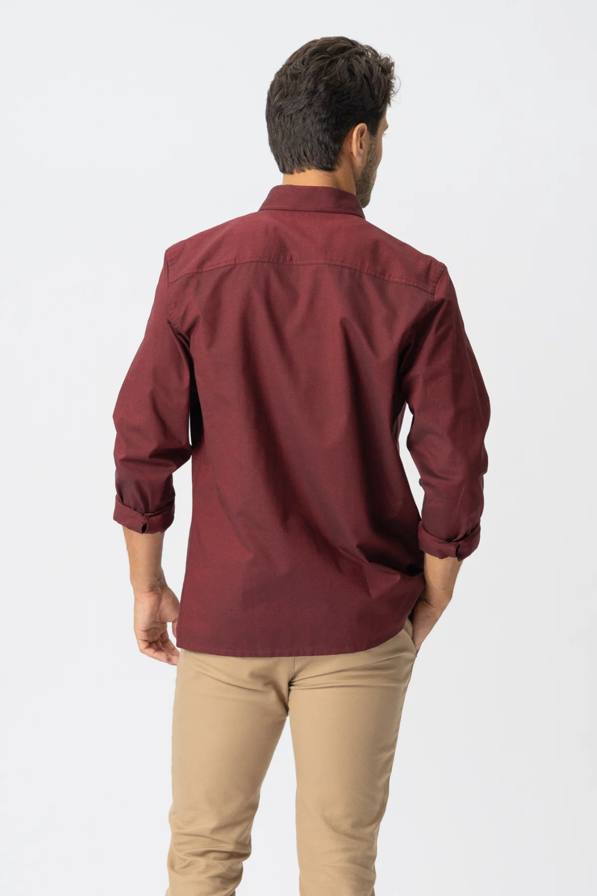 The Original Performance Oxford Shirt ™ ️ - Bordeaux - Image 4