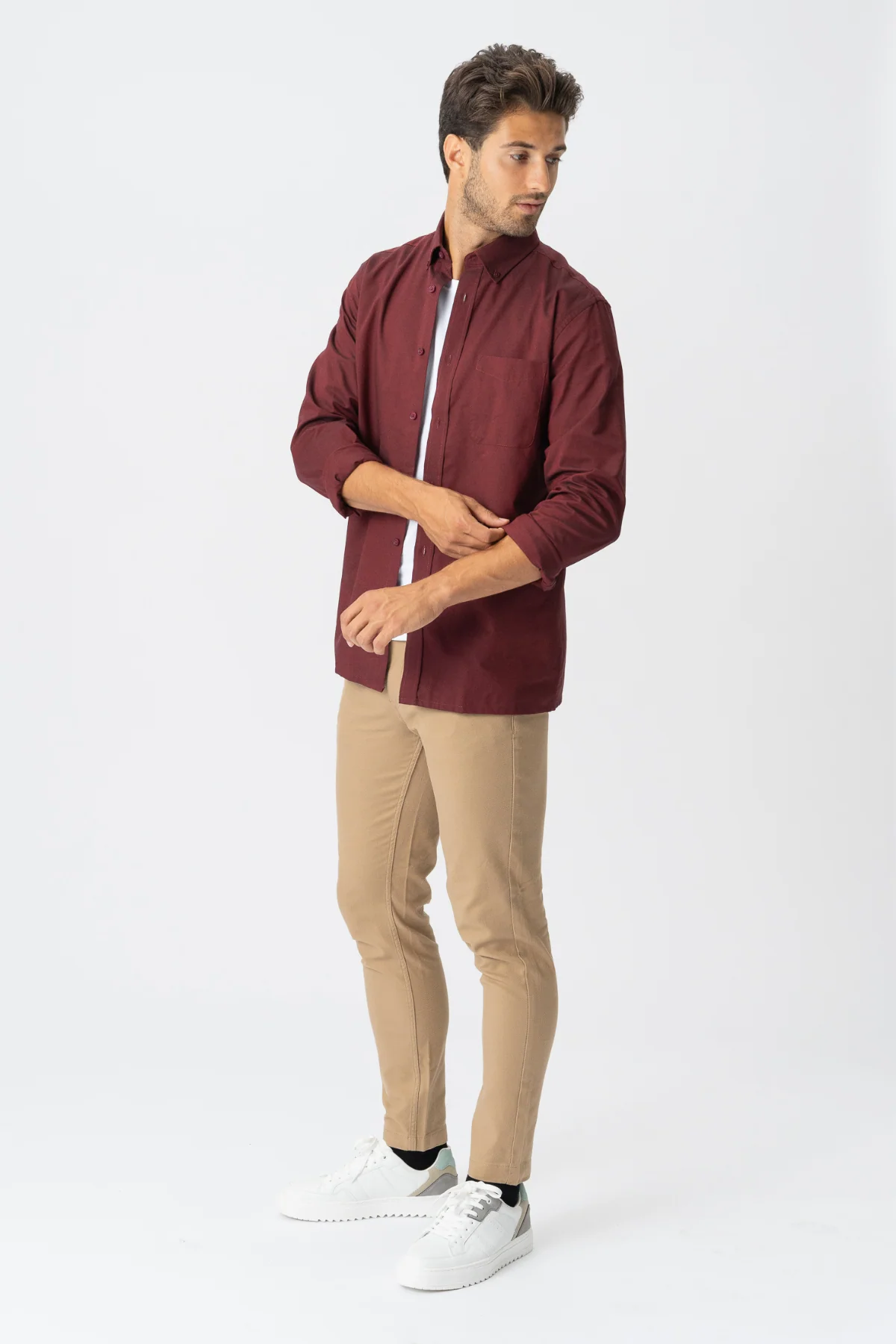 The Original Performance Oxford Shirt ™ ️ - Bordeaux - Image 5