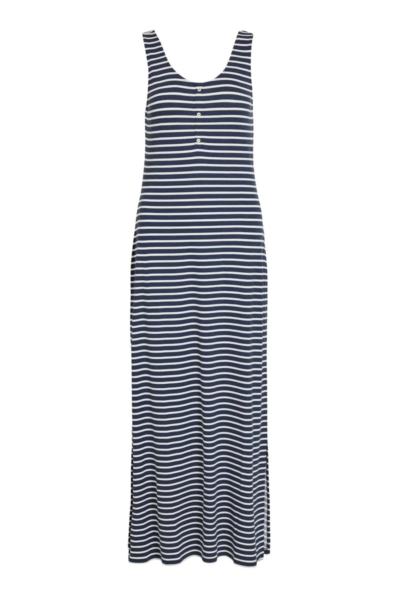 Dell Maxi Kleid - Marine Blazer/Schneewittchen - Image 4