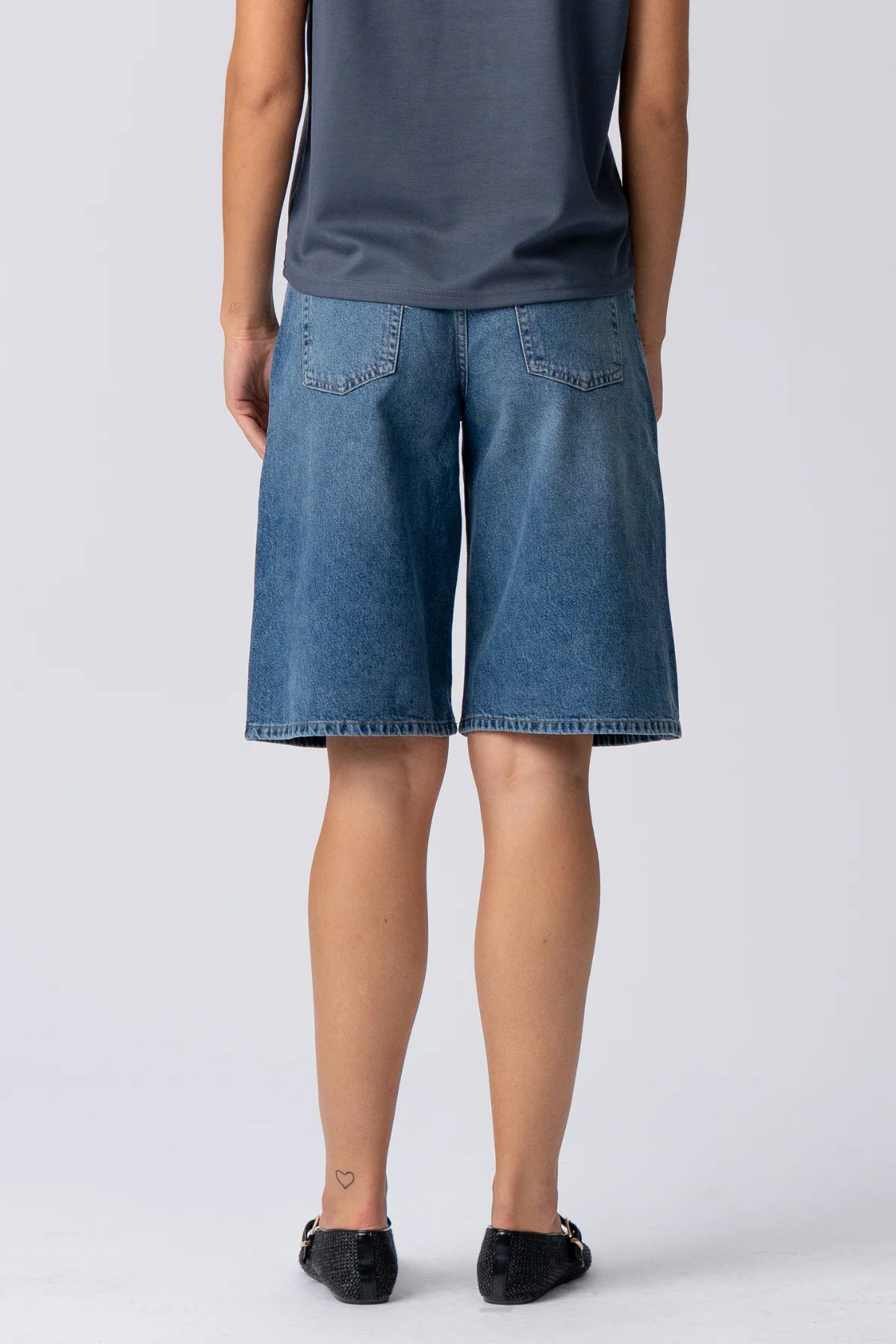 Denim Jorts - Blue Denim - Image 6