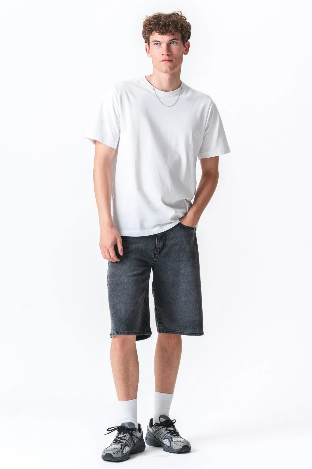 Denim Shorts Locker - schwarz - Image 2