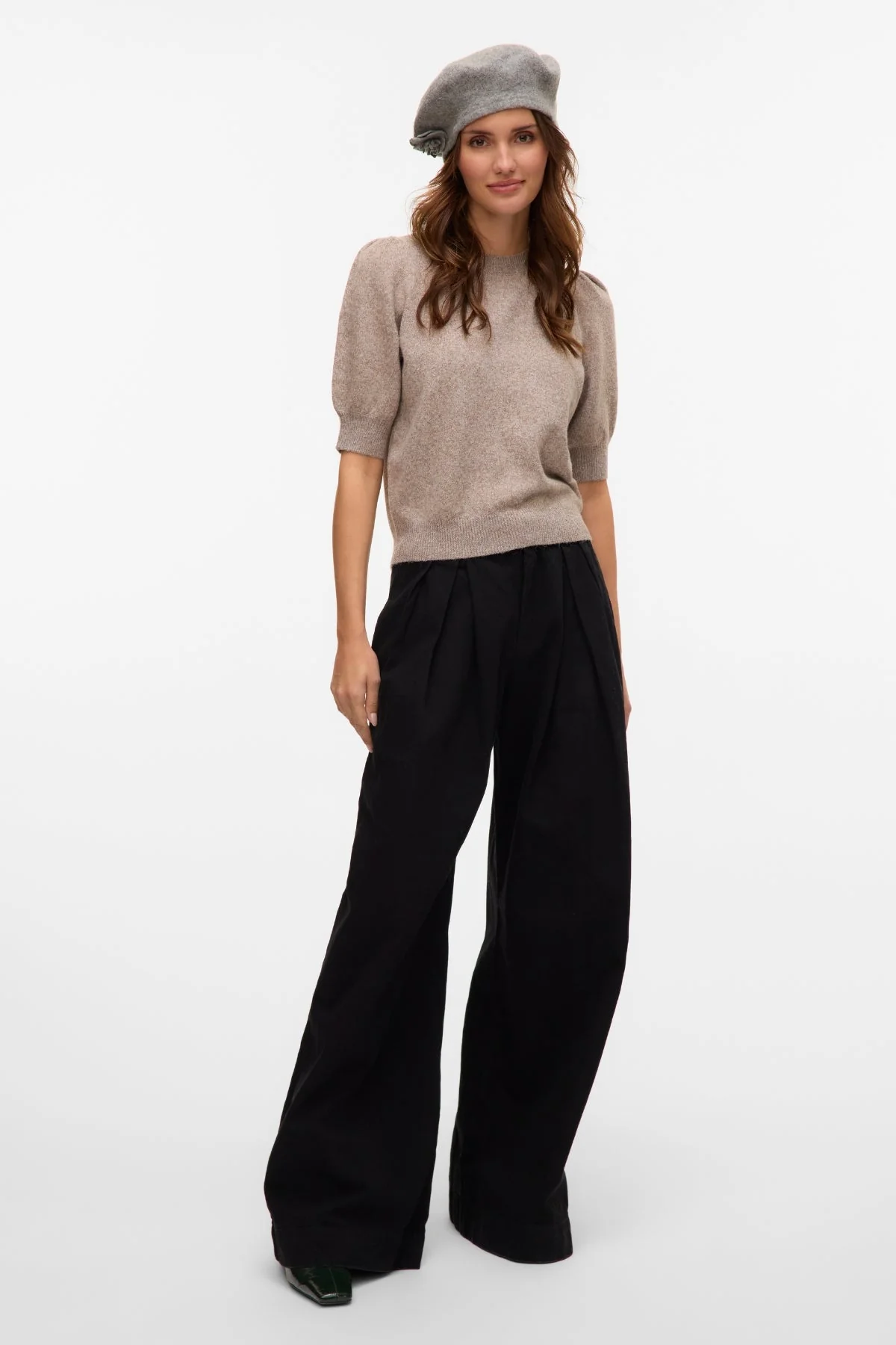 Doffy Pullover mit O-Ausschnitt – Moon Rock Melange - Image 2