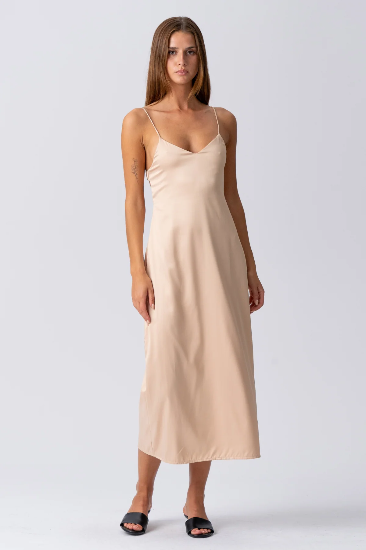 Elina -Gurtkleid - Beige - Image 6
