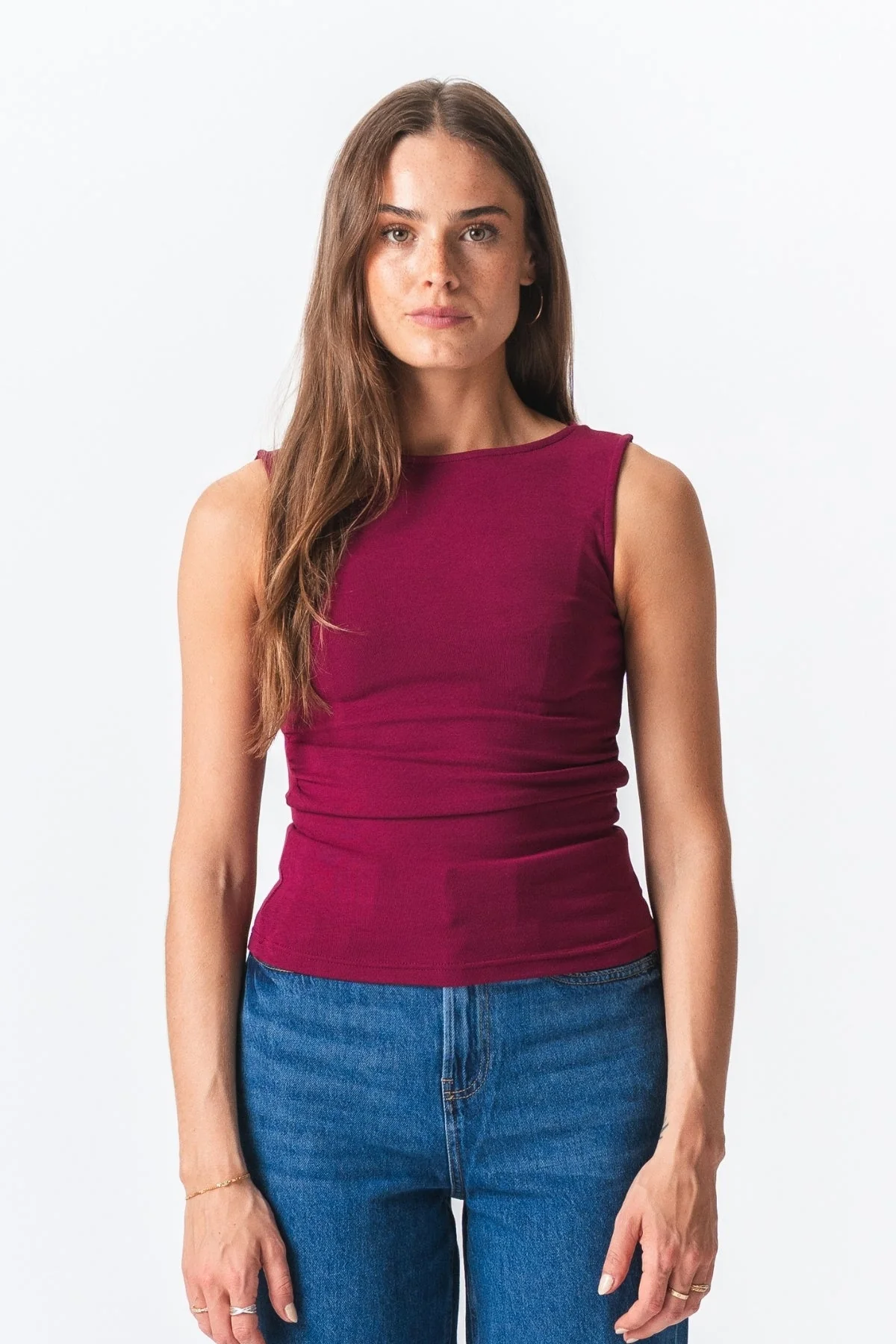 Ellie Top - Burgund
