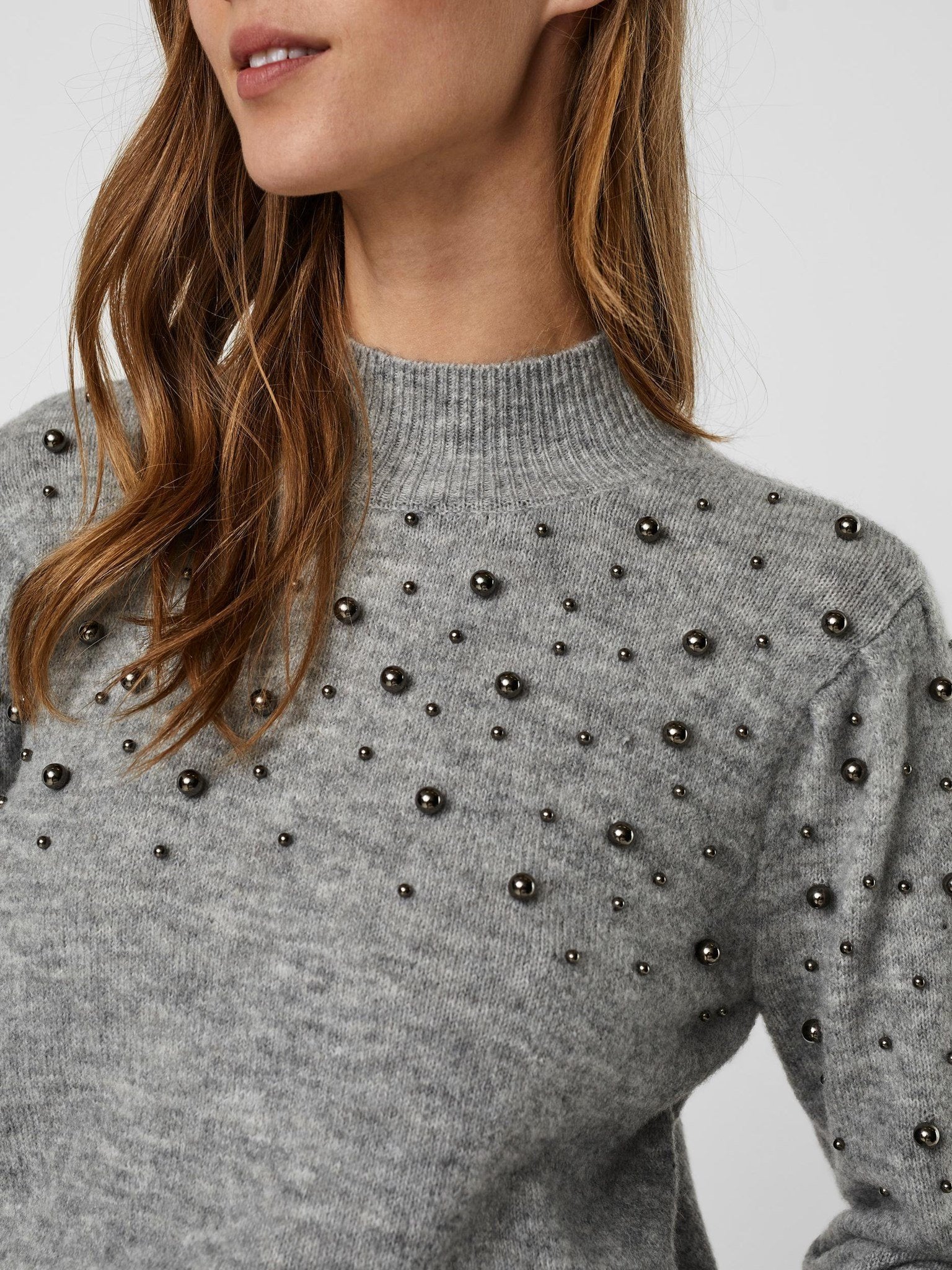 Emilia High Neck -Pullover - hellgrau - Image 3