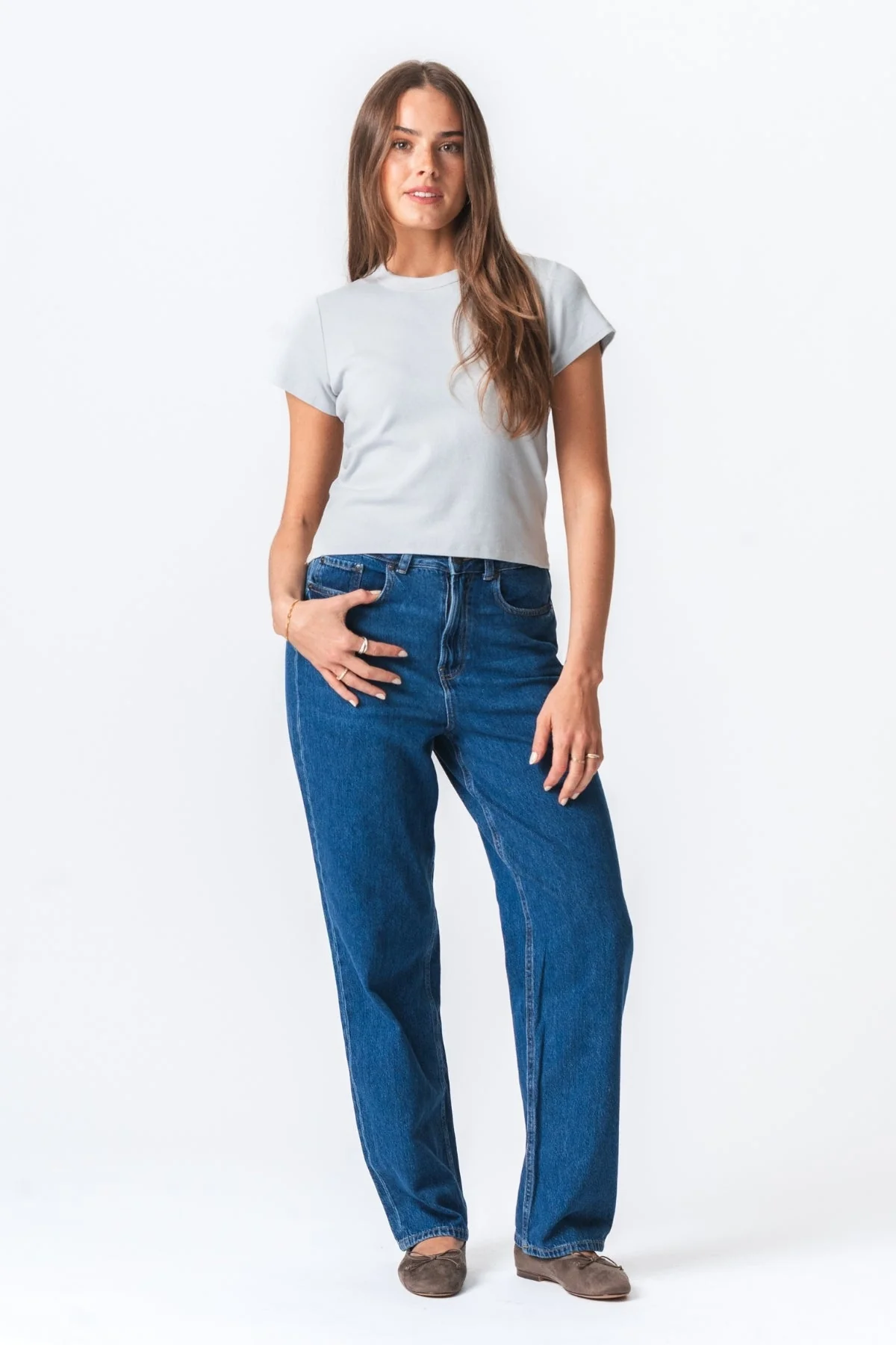 Emily Short T -Shirt - Hellgrau - Image 2