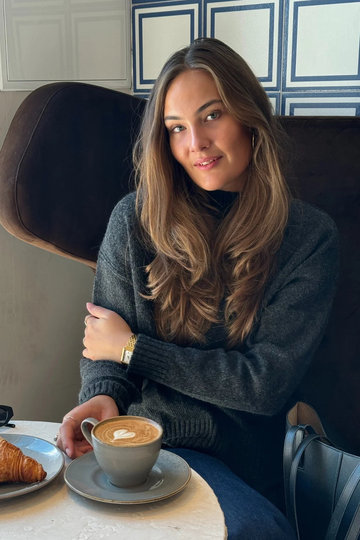 Emma Knit – Dunkelgrau Melange - Image 4