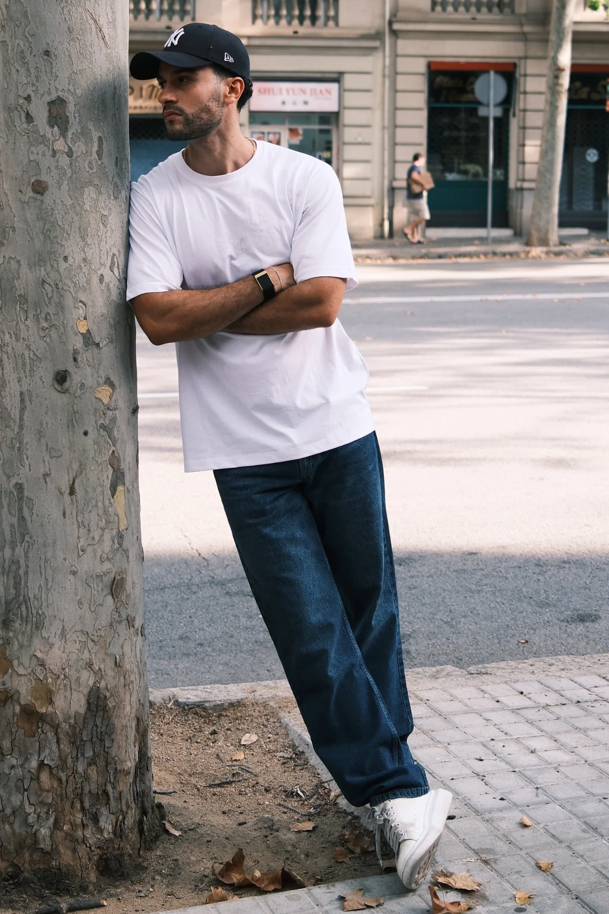 Entspannte Fit -Jeans - dunkelblauer Jeans - Image 10