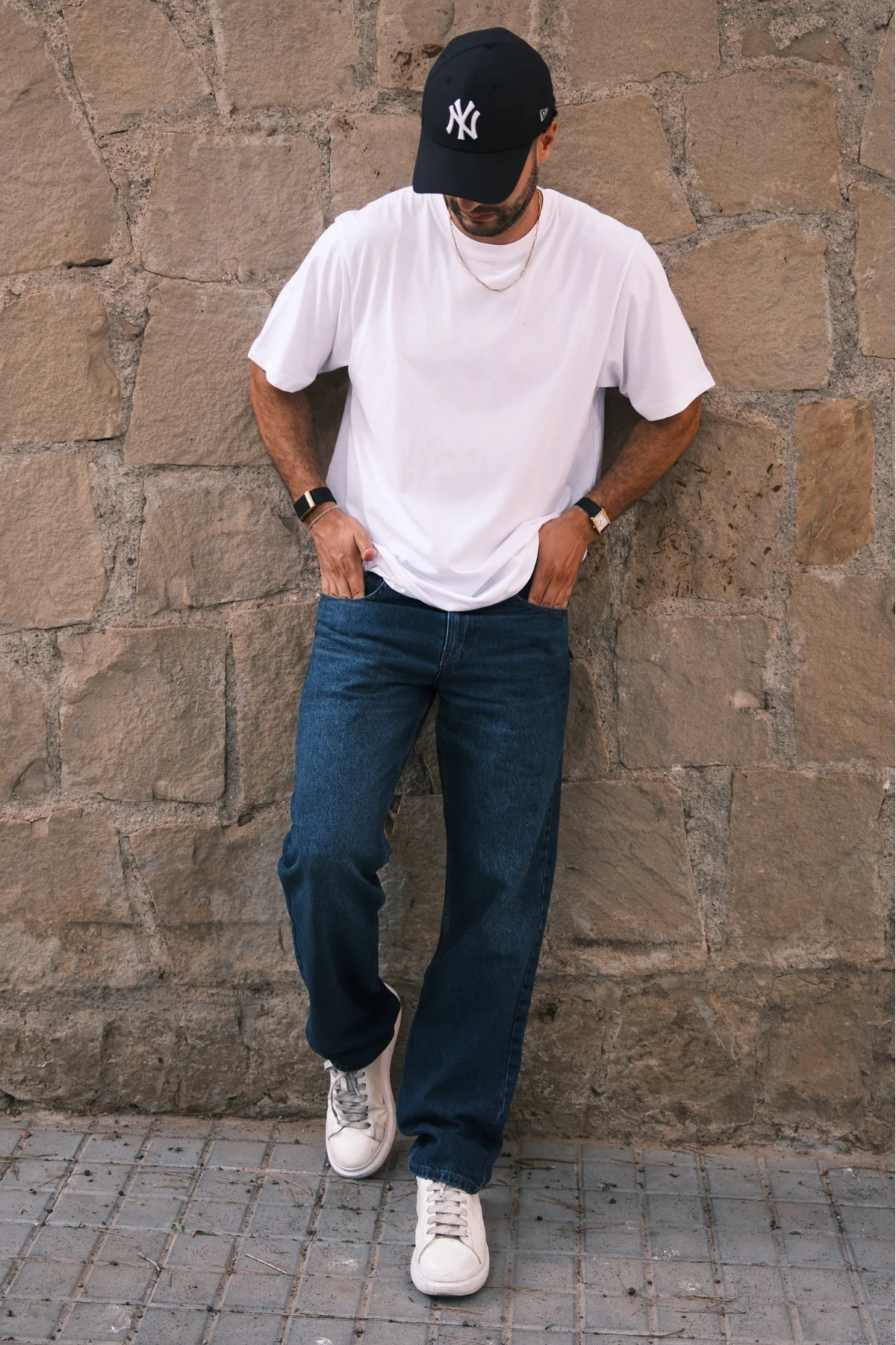Entspannte Fit -Jeans - dunkelblauer Jeans - Image 13