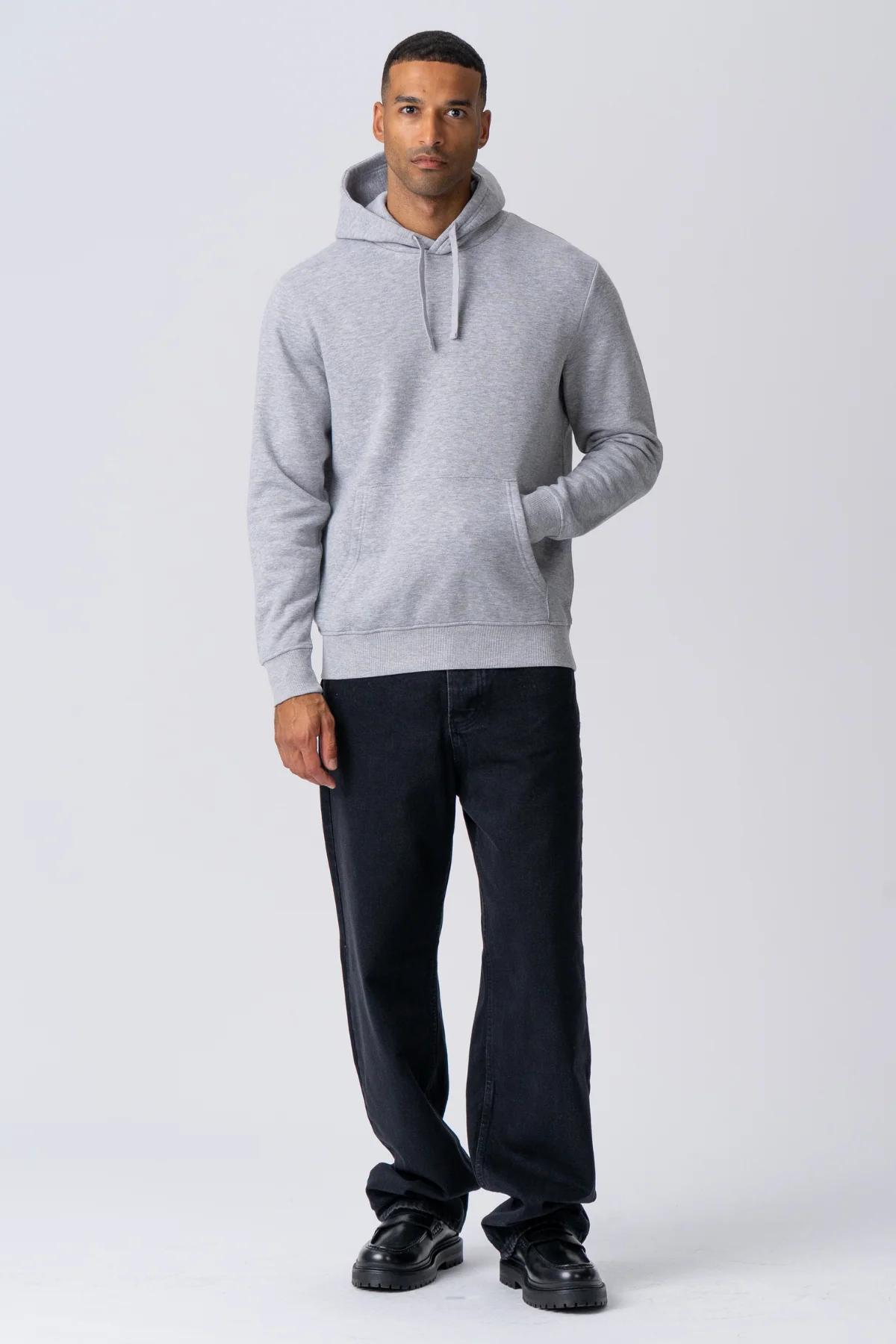 Essential Kapuzenpullover – Grau Melange - Image 3