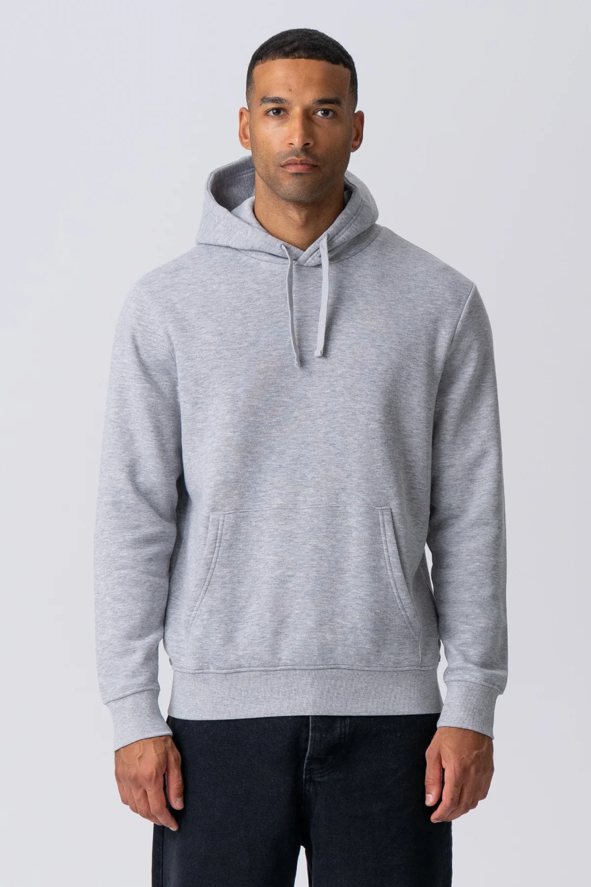 Essential Kapuzenpullover – Grau Melange - Image 4