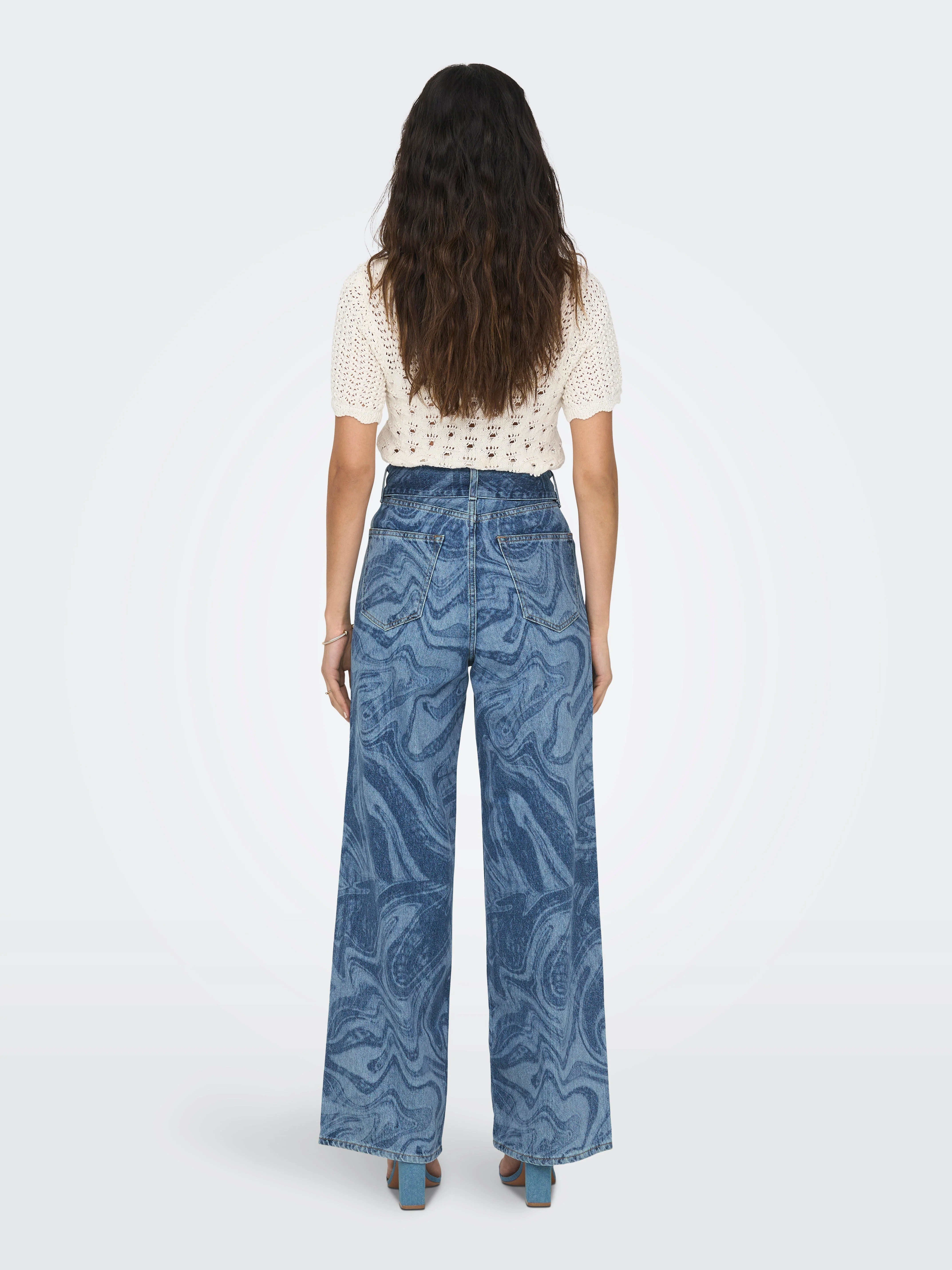 Esther Hope Print - mittelblauer Denim - Image 4