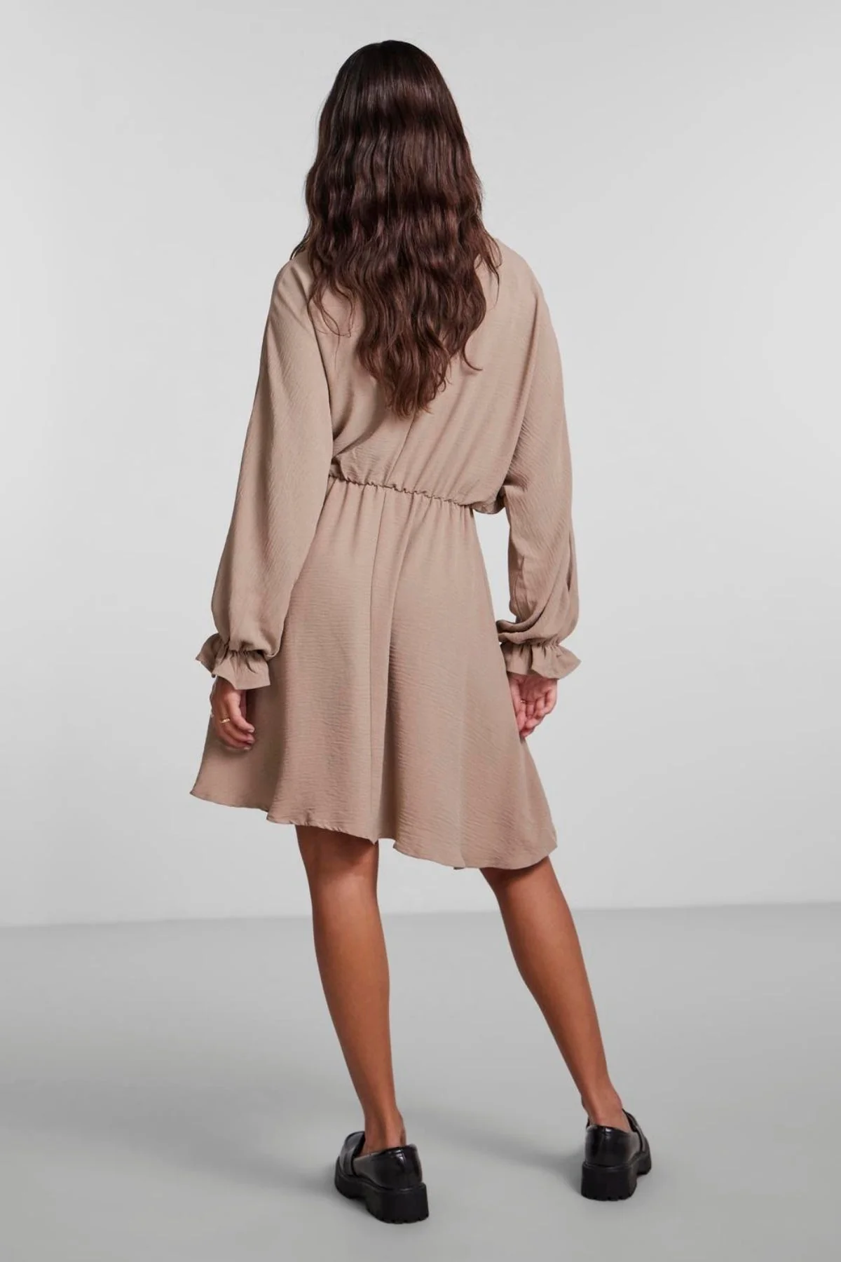 Flores Langarm -Kleid - braun - Image 3