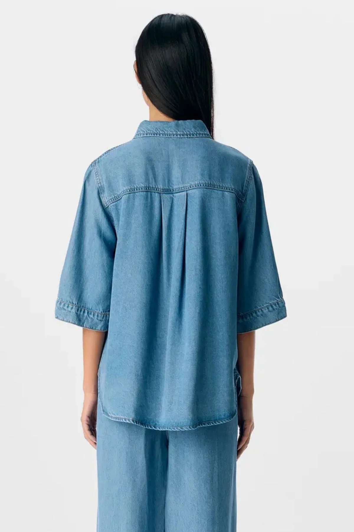 Rahmen Denim Top - Hellblau Denim - Image 6