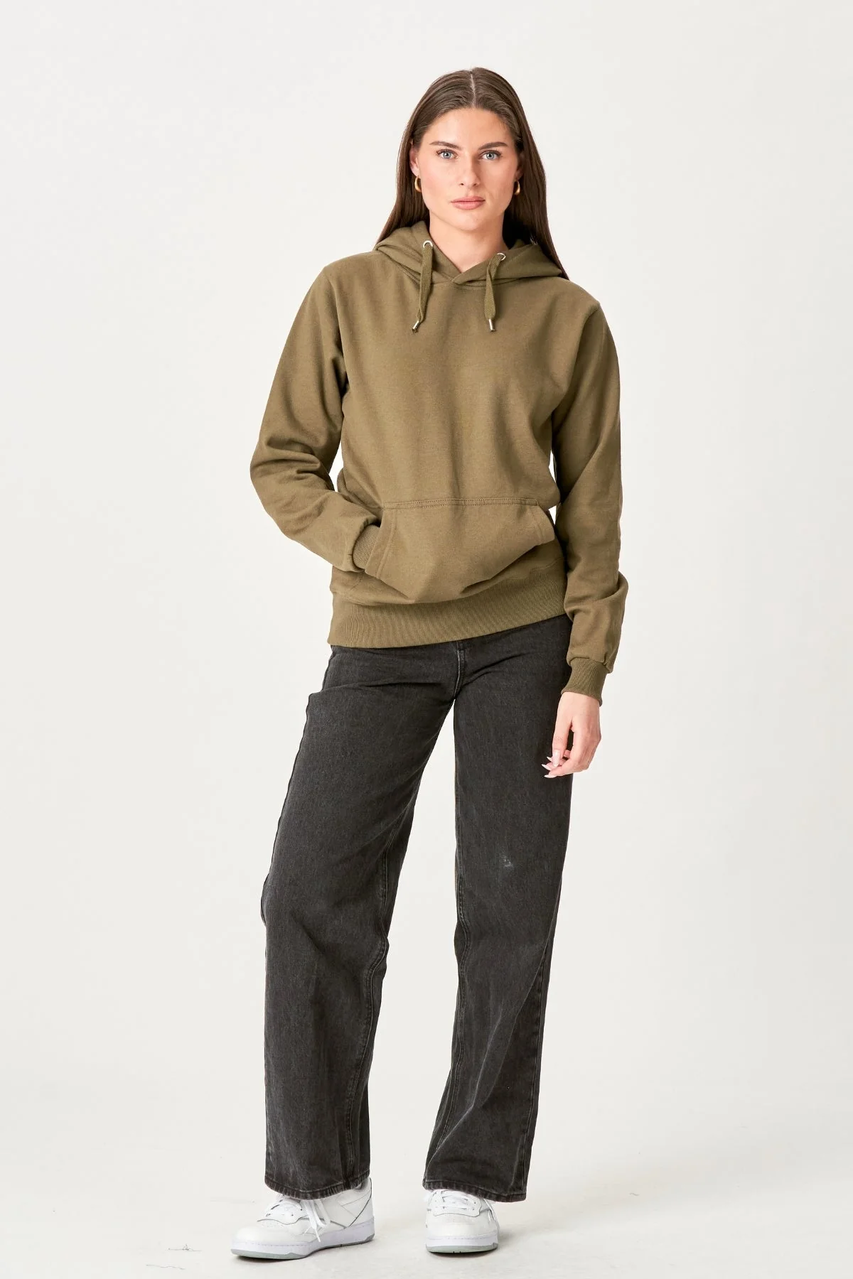Oversized Hoodie - Olive - Image 3