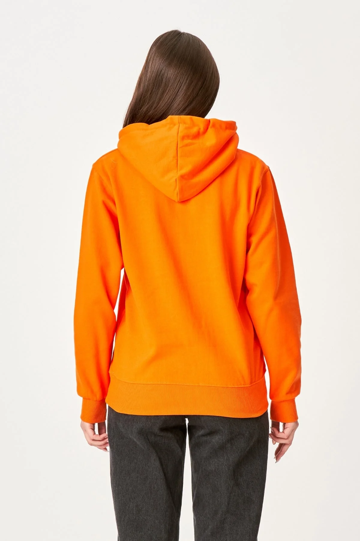 Oversized Hoodie - Orange - Image 2