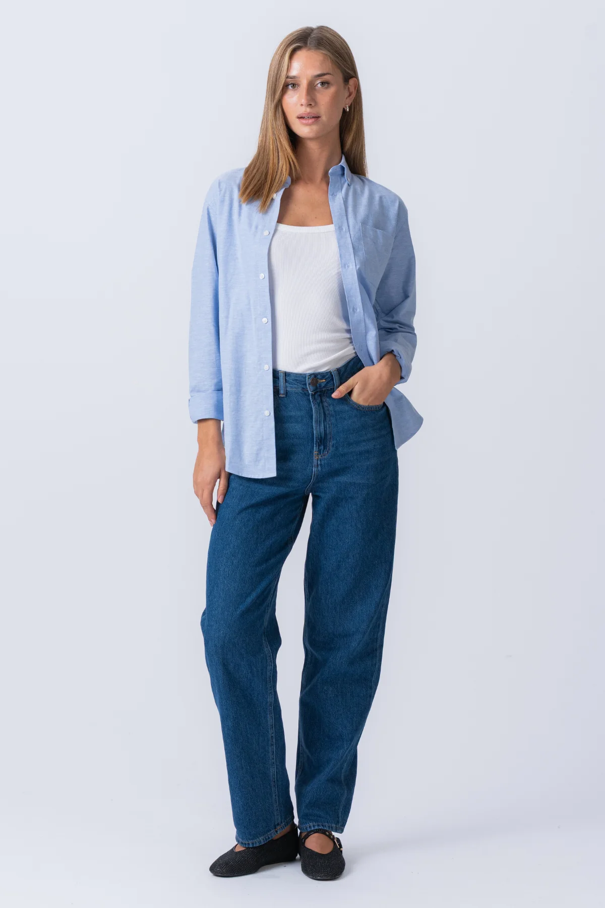Freund Oxford Hemd - Hellblau - Image 5