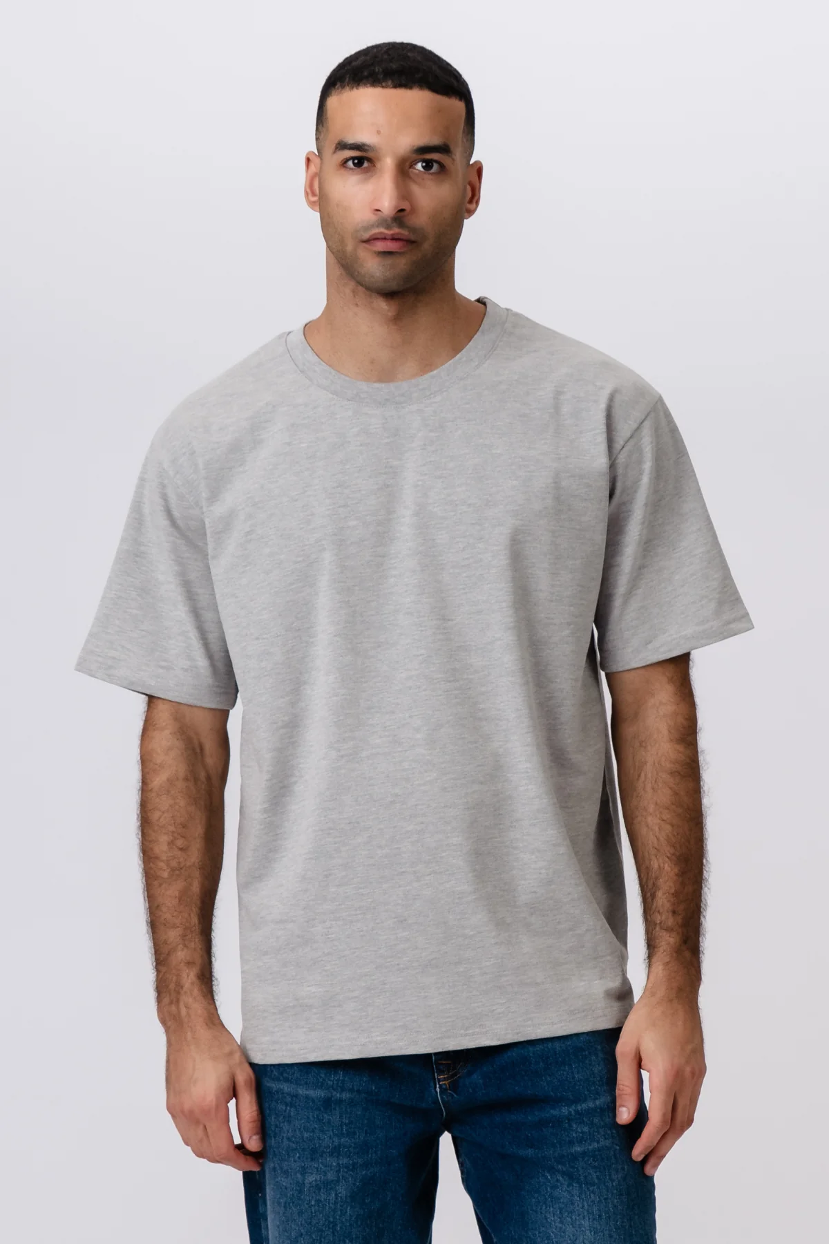 Schweres Boxfit-T-Shirt – Dunkelgrau