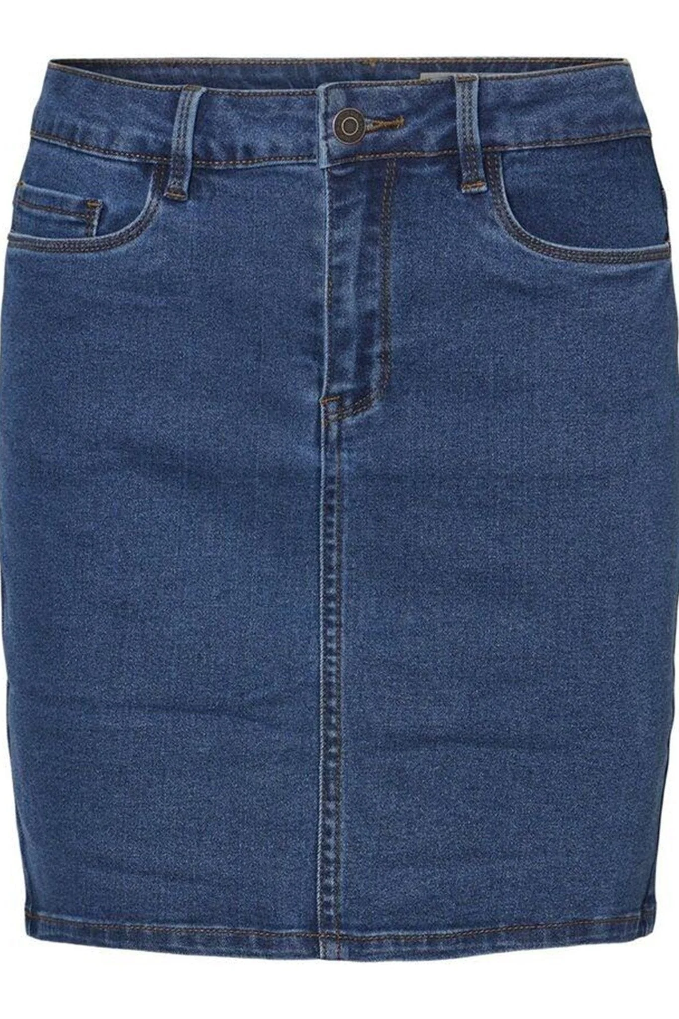 Heißer sieben Rock - Blauer Denim - Image 4