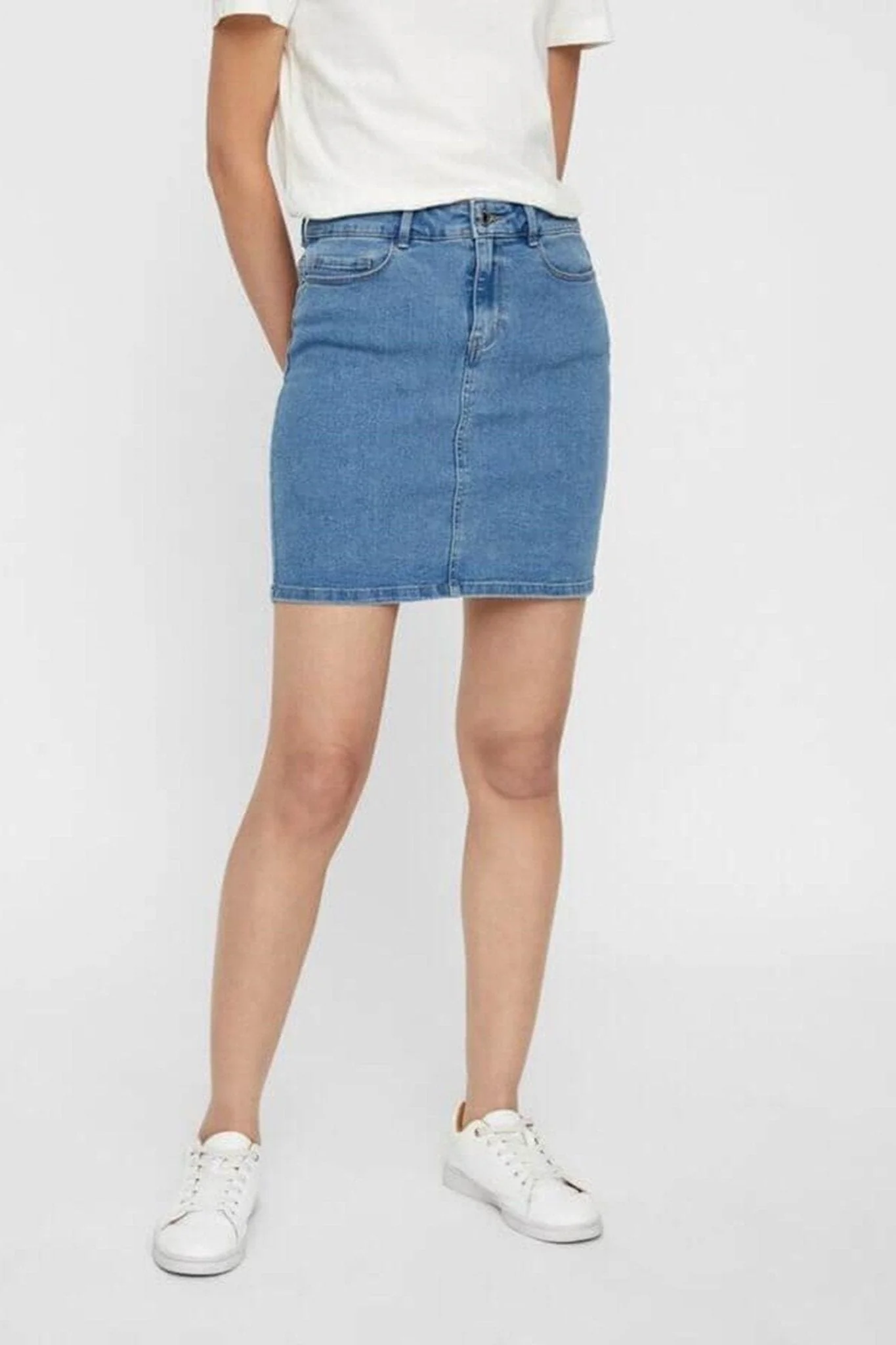 Heißer sieben Rock - hellblauer Jeans - Image 3