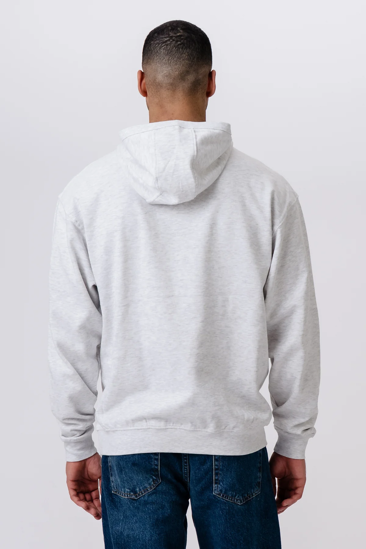 Hoodie ohne Kordelkordel - Aschegrau - Image 4